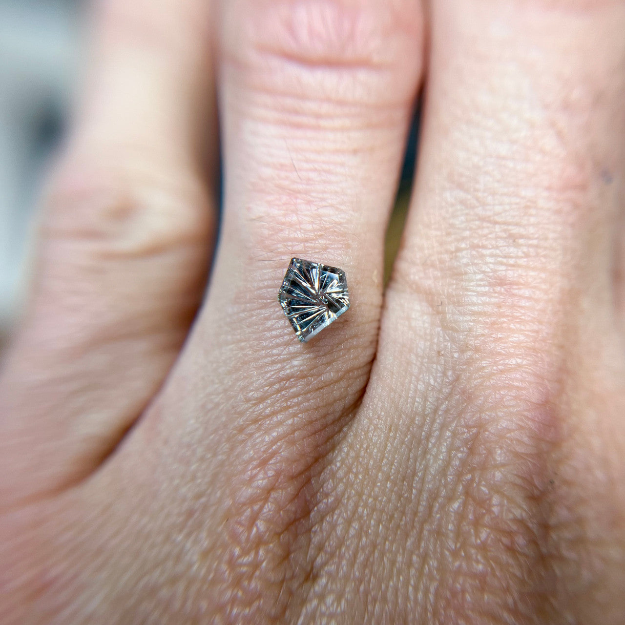 Silver Blue Montana Sapphire Dreamscape™ Cut by John Dyer