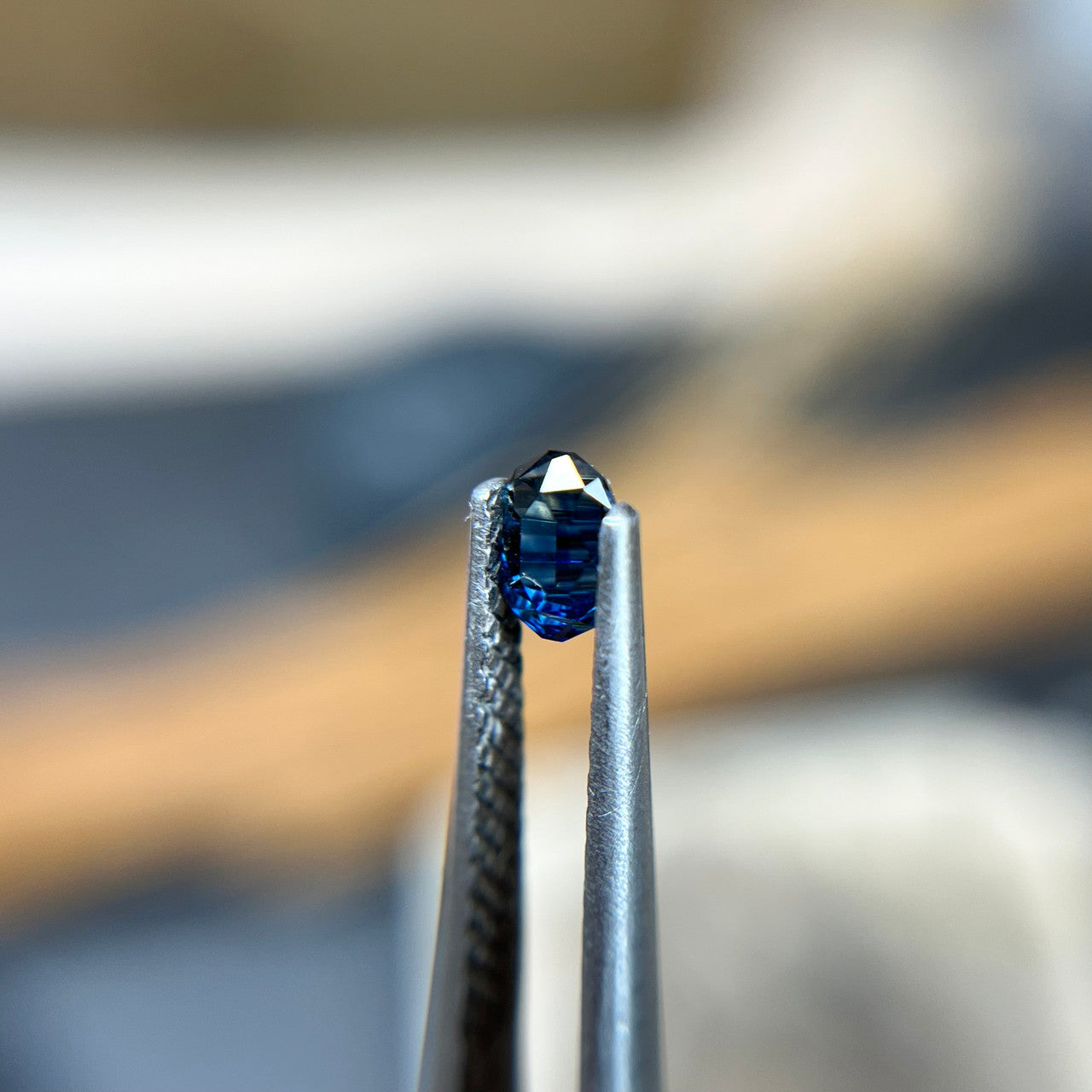 Royal Blue Parti Color Australian Sapphire Deep Concave™ Cut by John Dyer