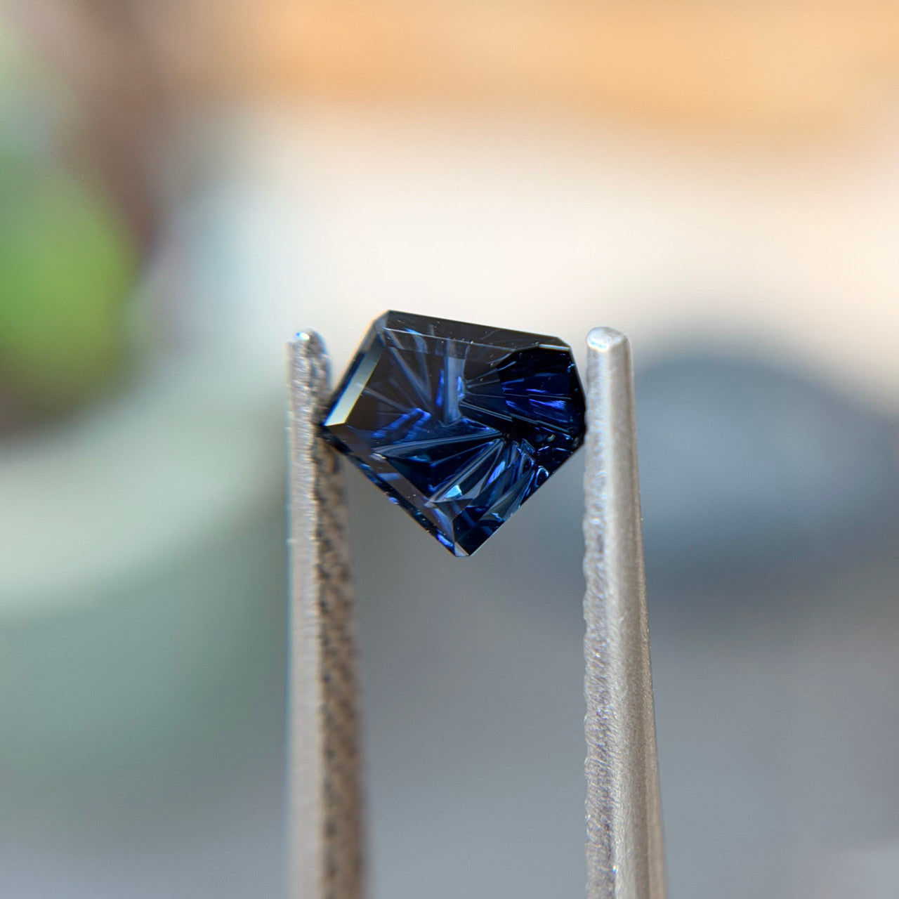 Vivid Blue Australian Sapphire Freeform Dreamscape™ Cut by John Dyer