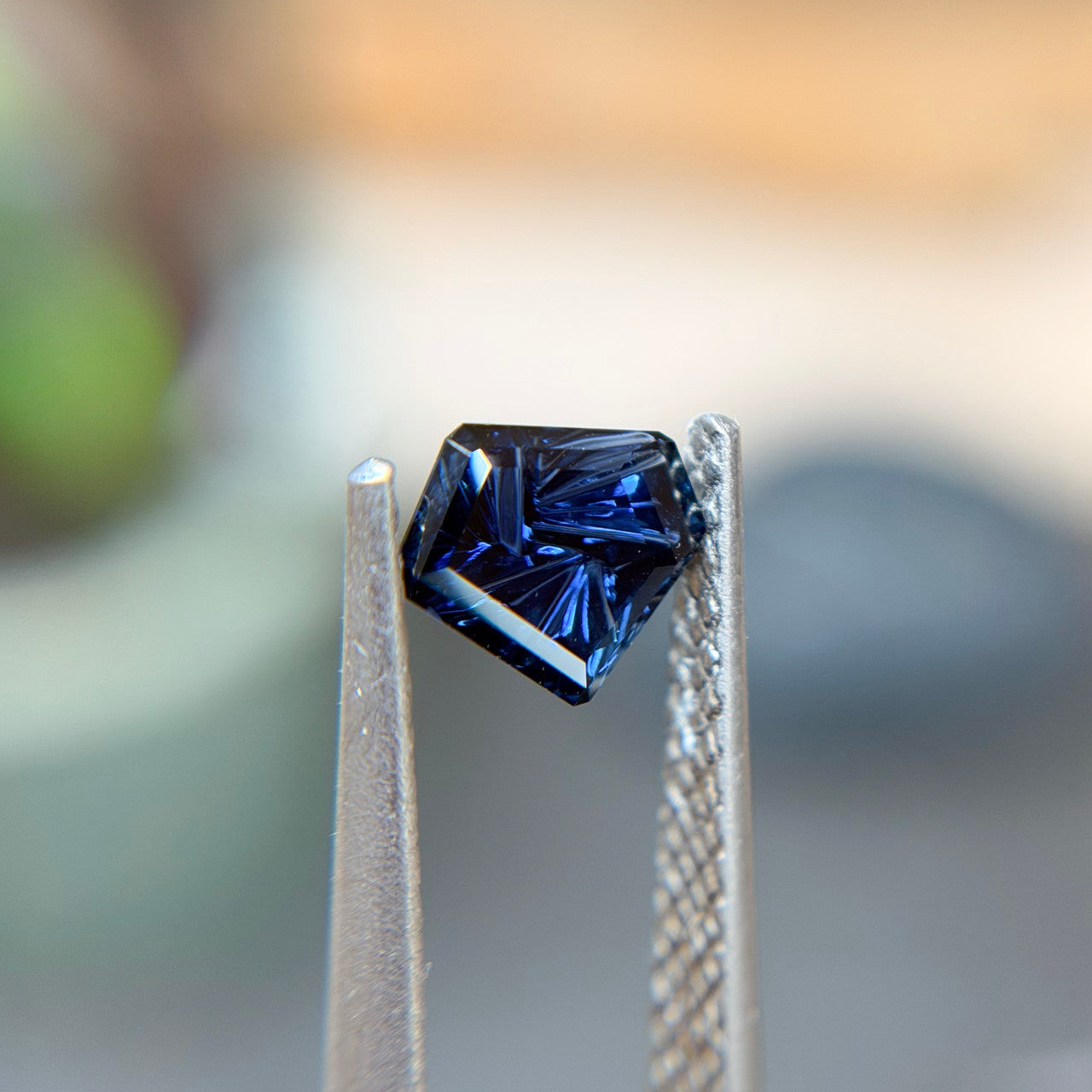 Vivid Blue Australian Sapphire Freeform Dreamscape™ Cut by John Dyer