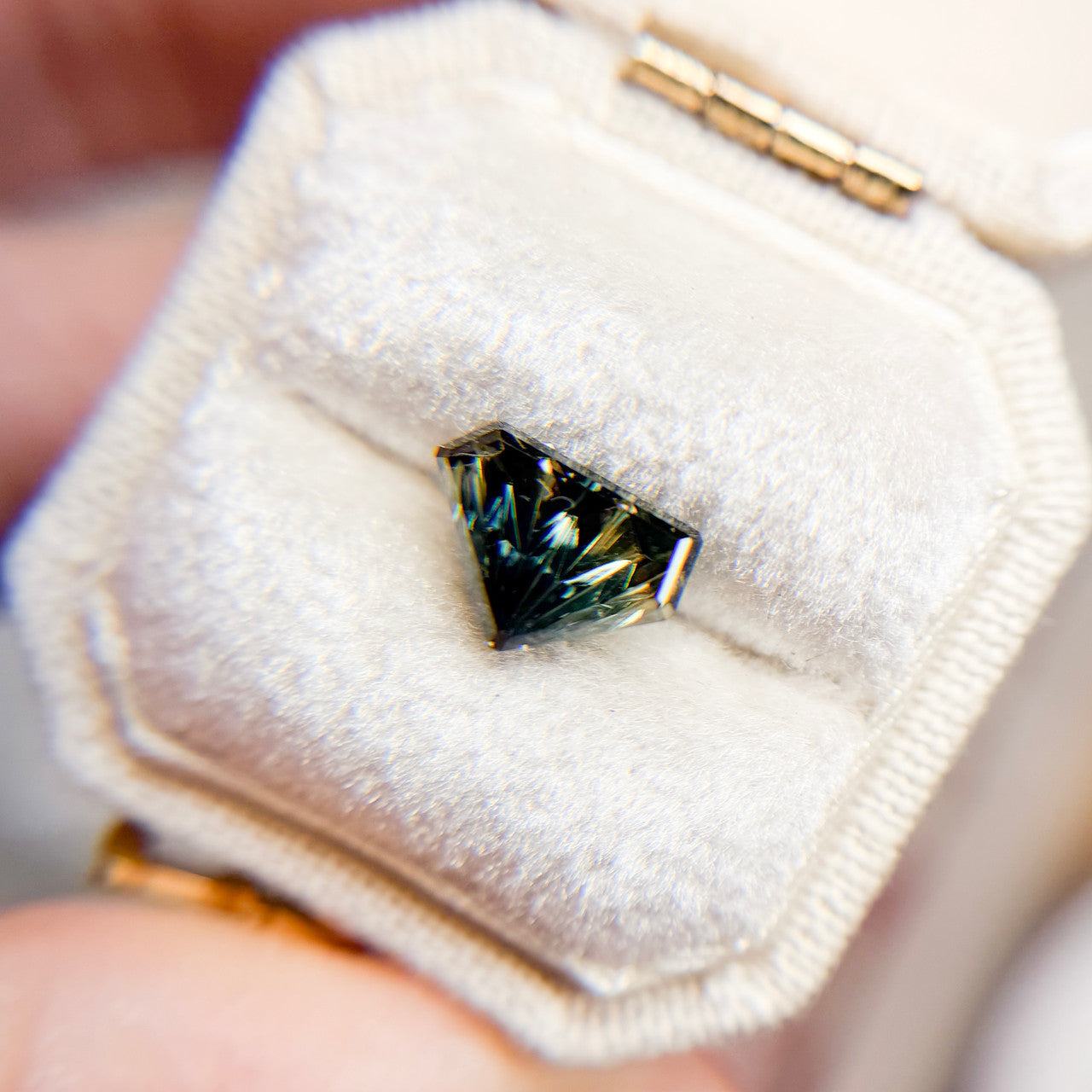 Parti Color Butterfly Wing Australian Sapphire Dreamscape™ Cut by John Dyer