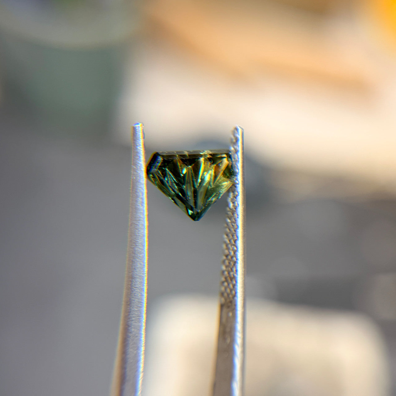 Parti Color Butterfly Wing Australian Sapphire Dreamscape™ Cut by John Dyer
