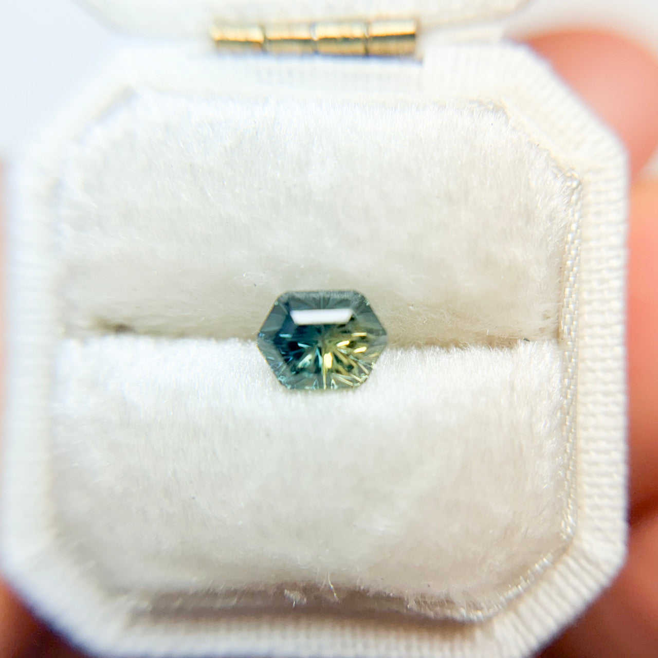 Parti Color Golden Navy Australian Sapphire Starbrite™ Cut by John Dyer