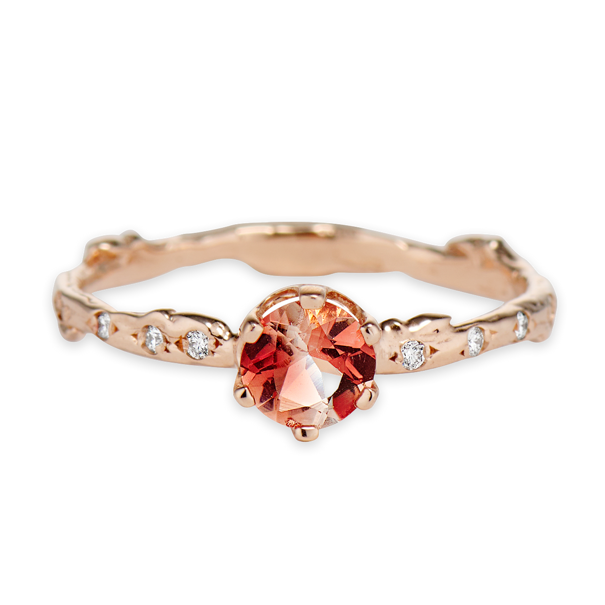 Bluebell Oregon Sunstone Solitaire Ring