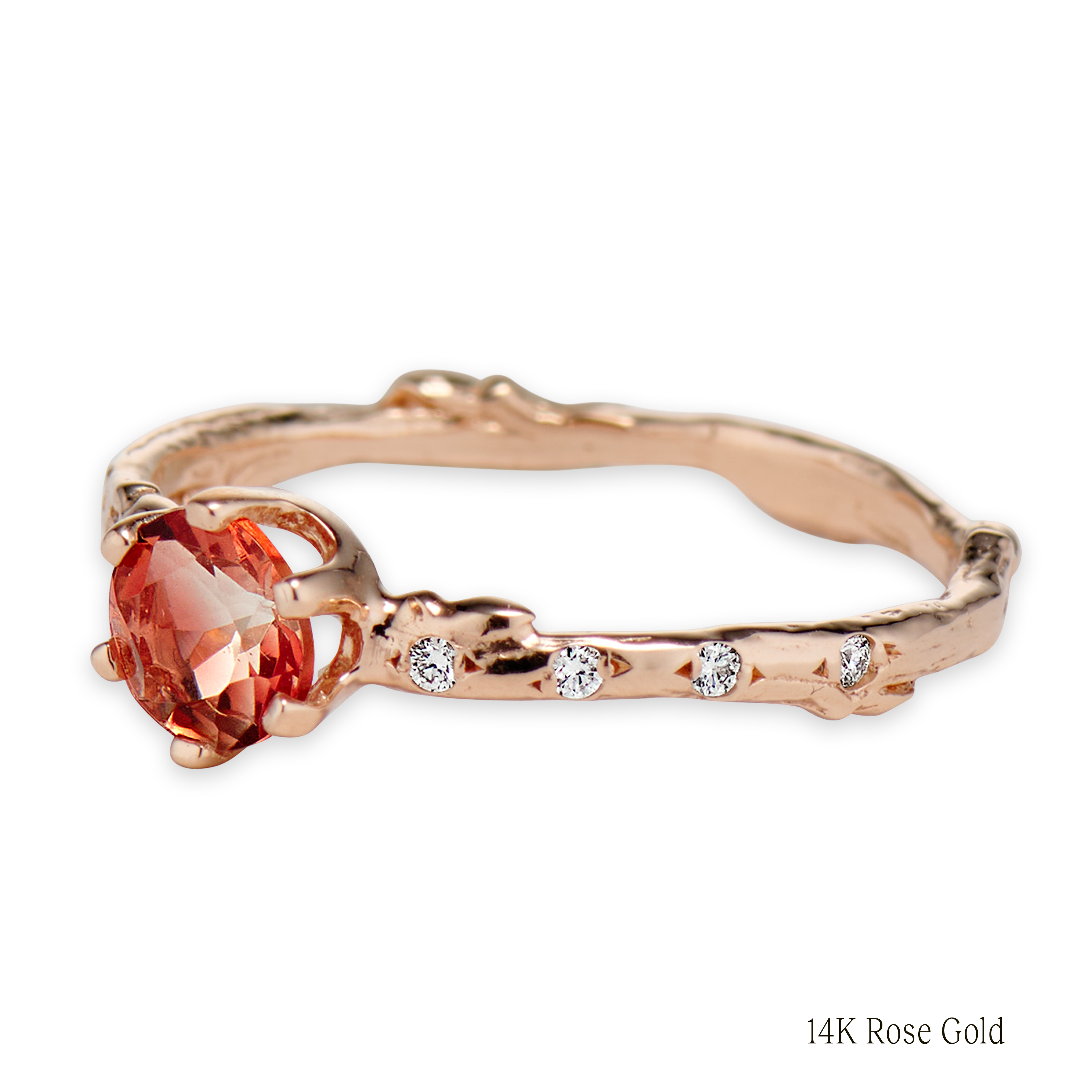 Bluebell Oregon Sunstone Ring
