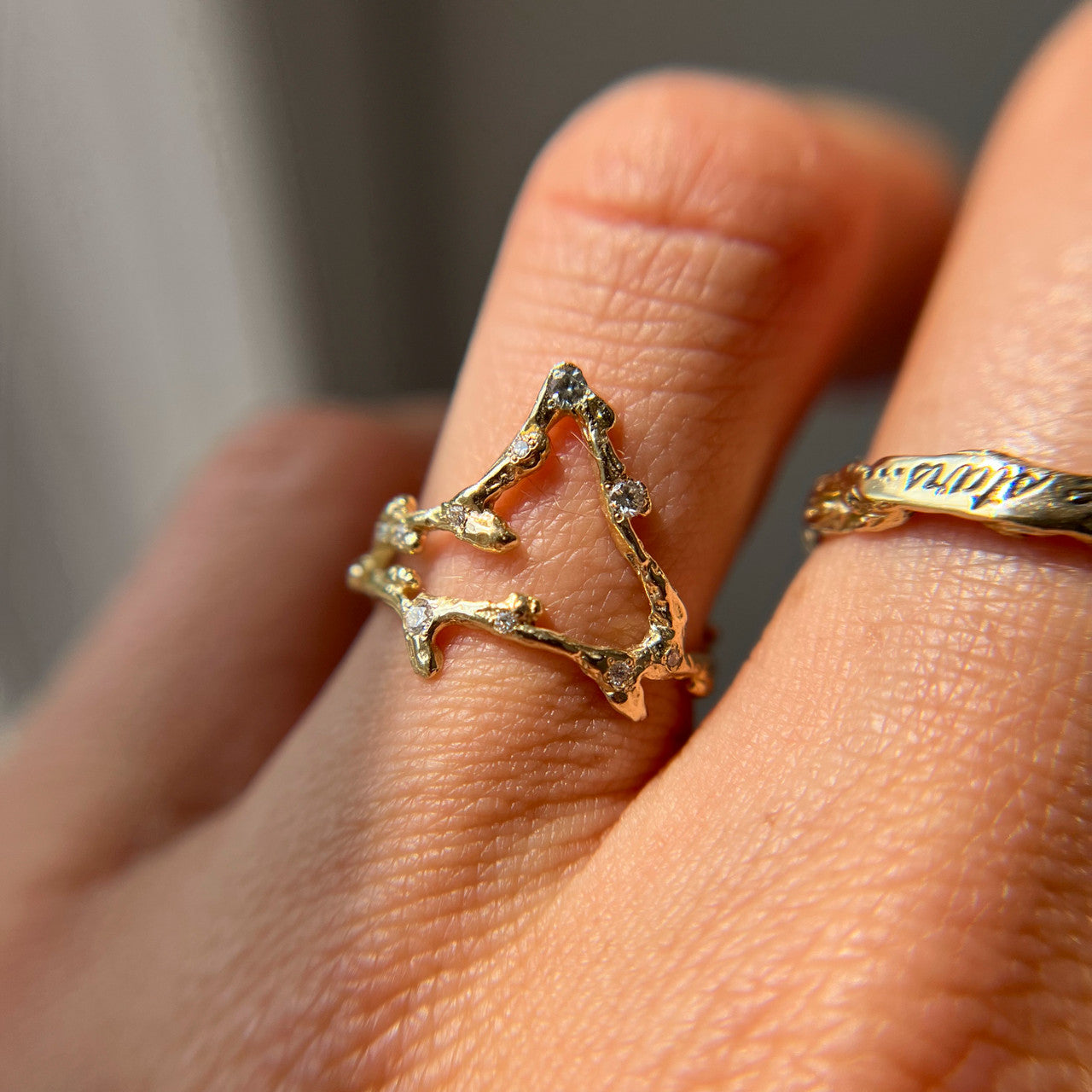 Capricorn Zodiac Constellation Ring