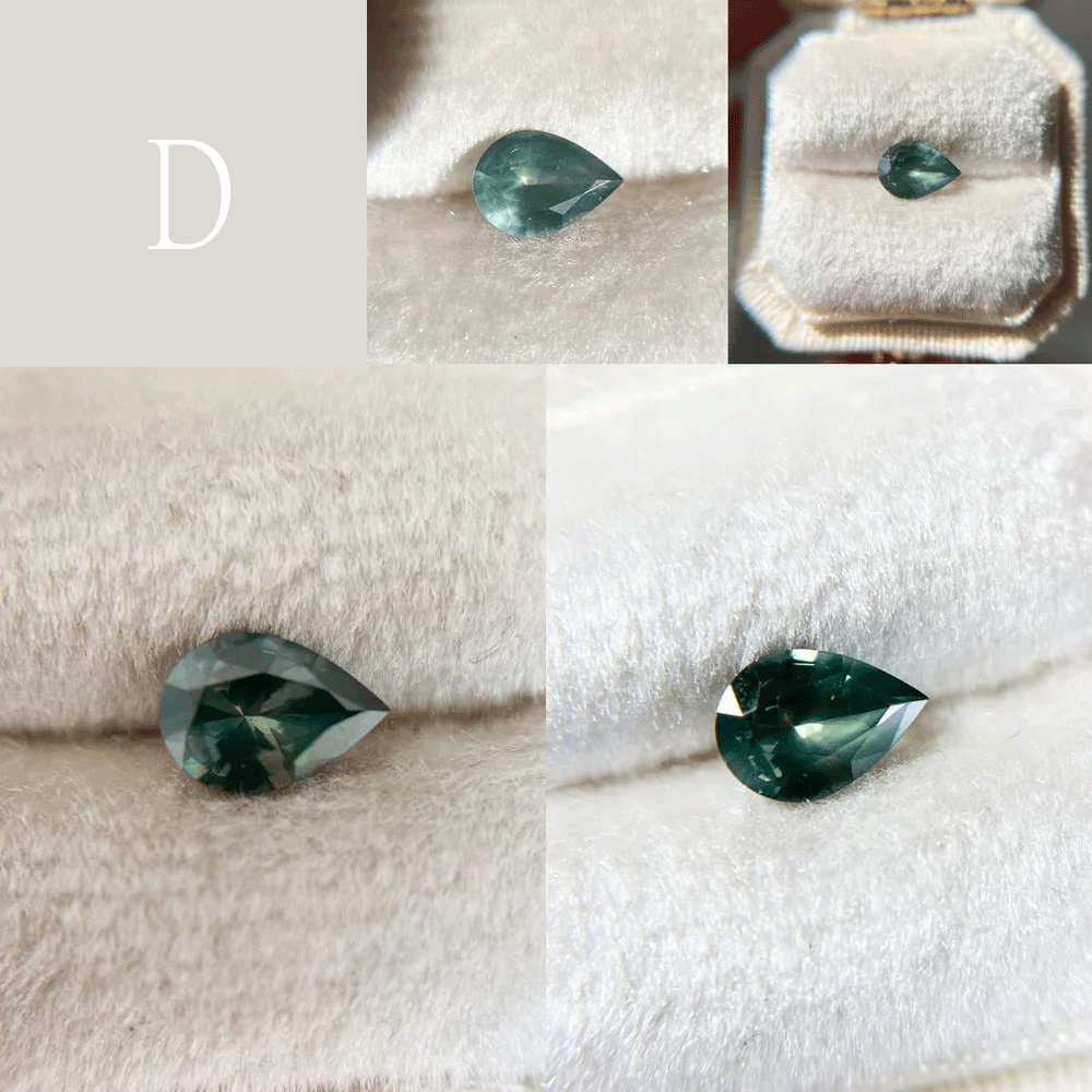 Limited Edition Juniper Teal Sapphire Cluster