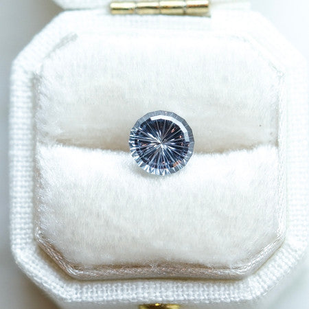 Blue Green Round Montana Sapphire Starbrite™ Cut by John Dyer