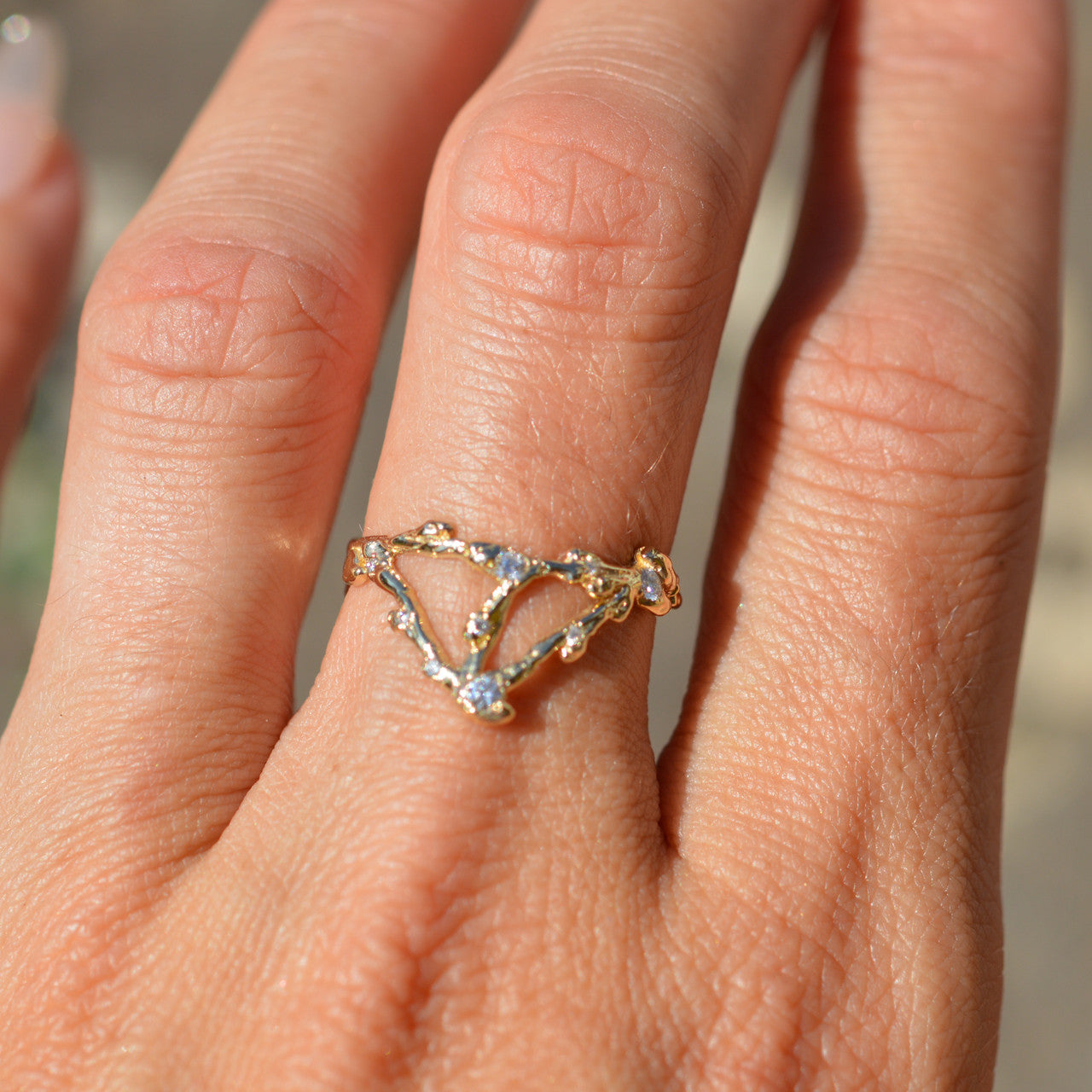 Aquarius Zodiac Constellation Ring