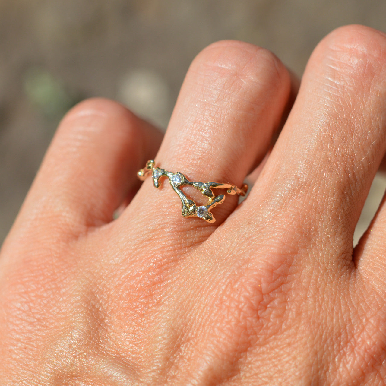 Cancer Zodiac Constellation Ring