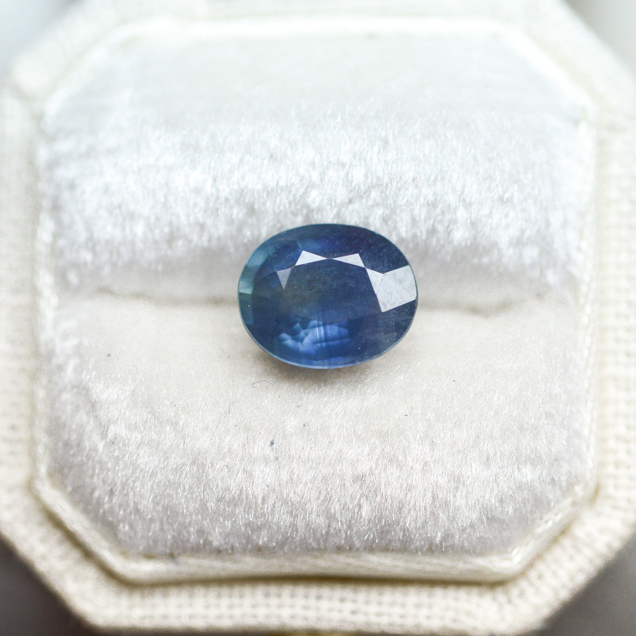 Glowing Blue Oval Cut Montana Sapphire