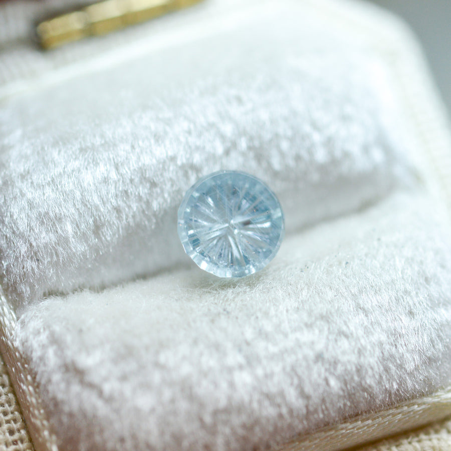 Pale Blue Sapphire StarBrite™ Cut by  John Dyer