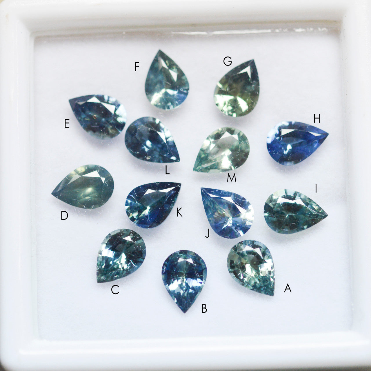Limited Edition Juniper Teal Sapphire Cluster Ring