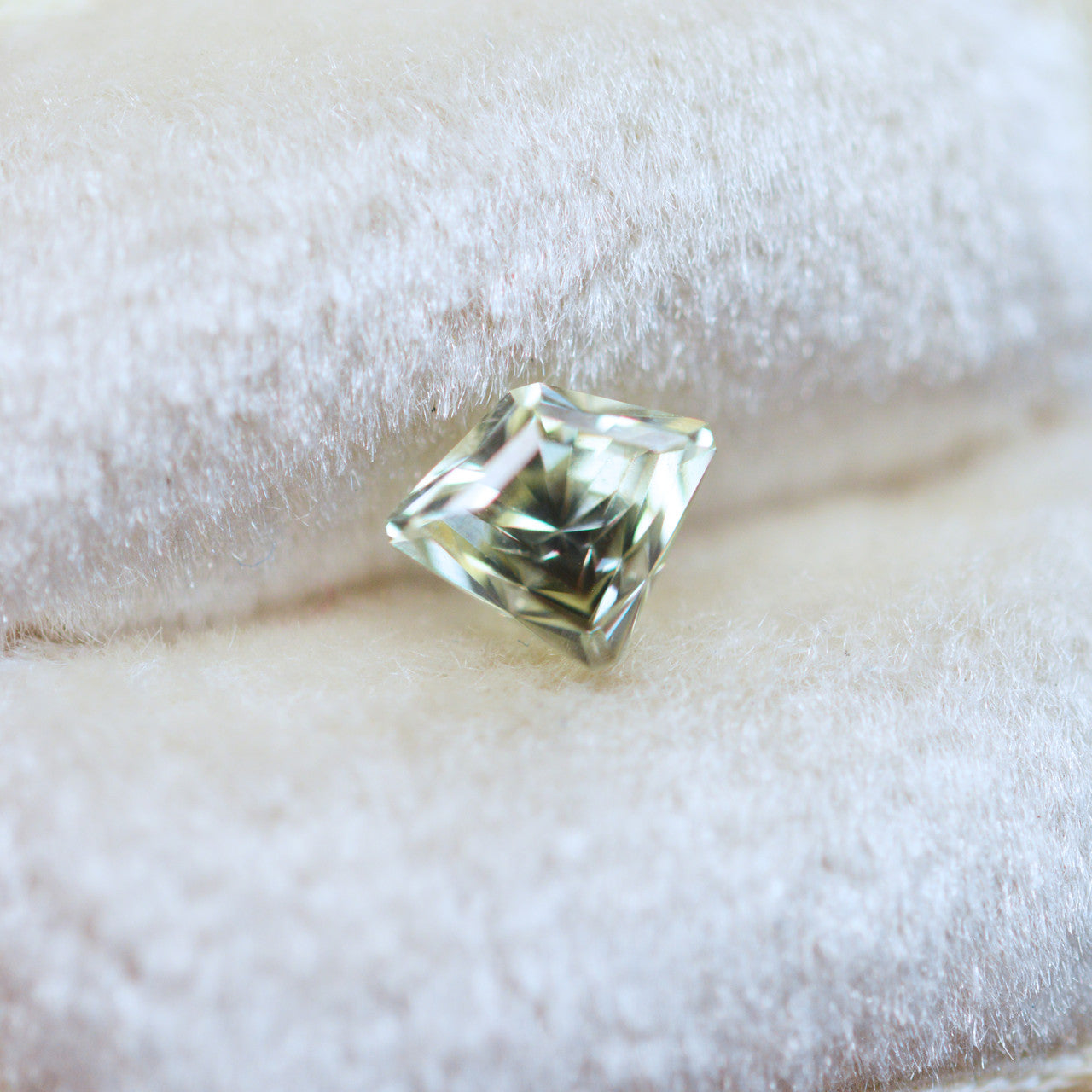 Light Green Radiant Cut Montana Sapphire by John Dyer