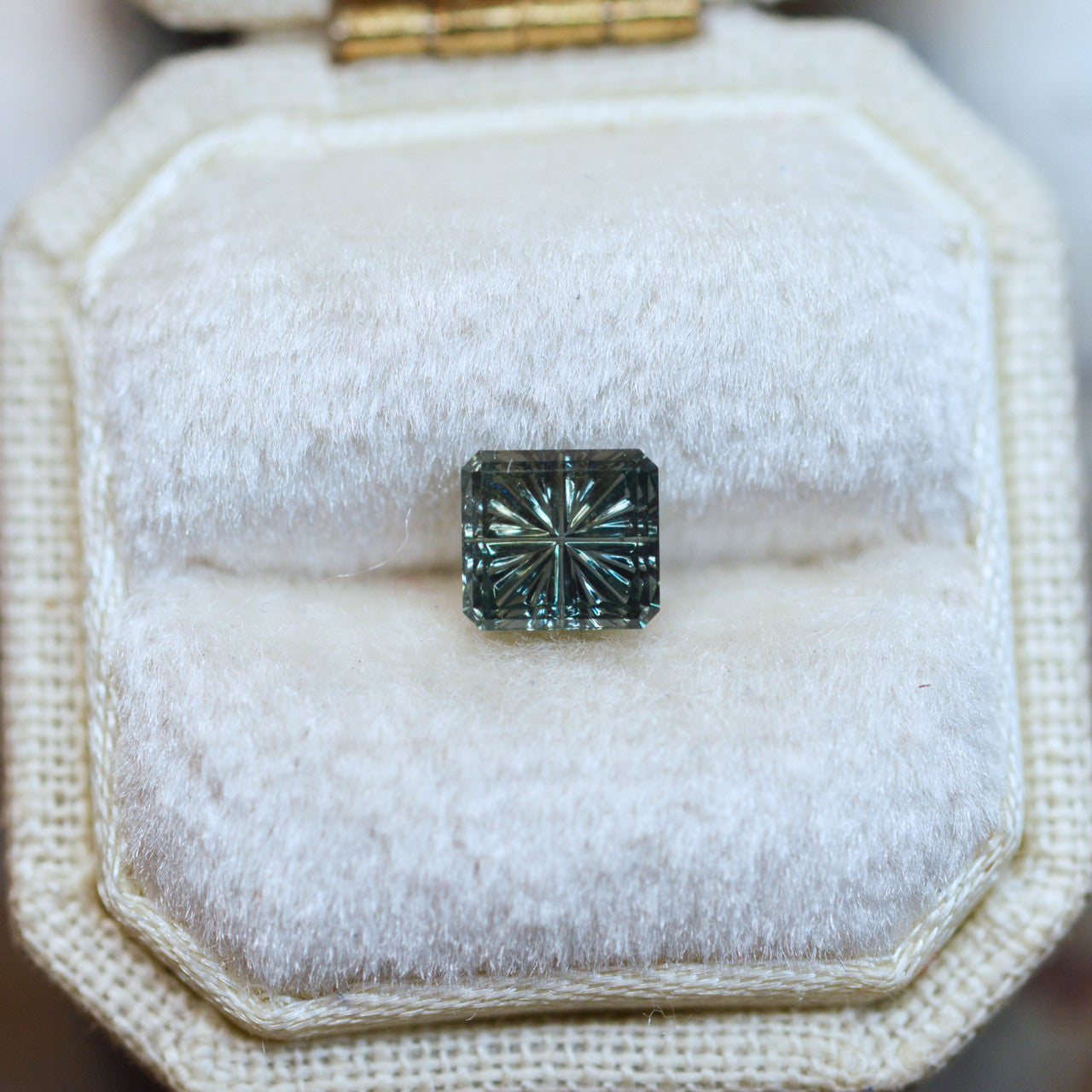 Parti Color Teal Green Montana Sapphire StarBrite™ Cut by John Dyer