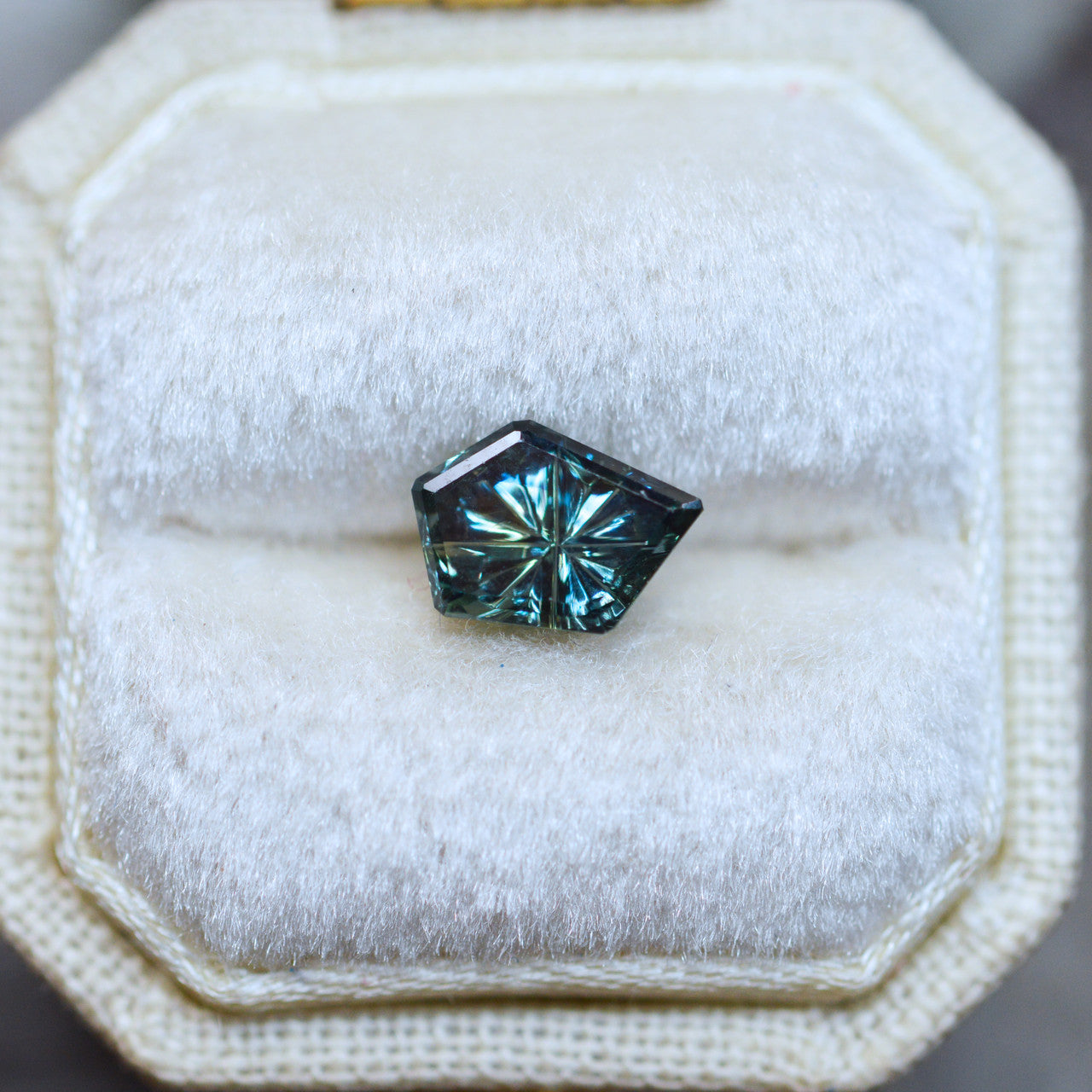Green Blue Parti Color Australian Freeform Sapphire StarBrite™ Cut by  John Dyer