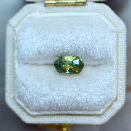 Green Elongated Hexagon Australian Sapphire Regal Radiant™ Cut by  John Dyer