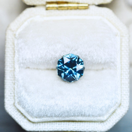 Star Cut Deep Teal Montana Sapphire by Jenna Sloane