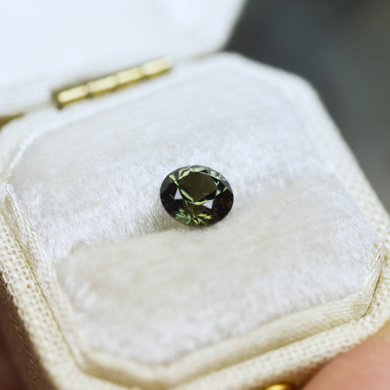Deep Olive Green Montana Sapphire