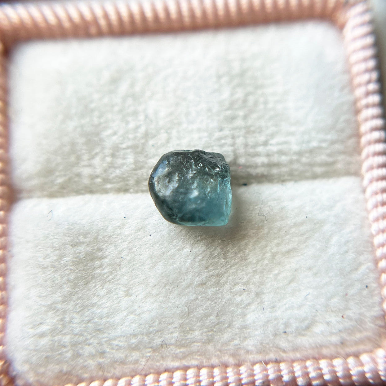 Rough Uncut Teal Blue Montana Sapphire