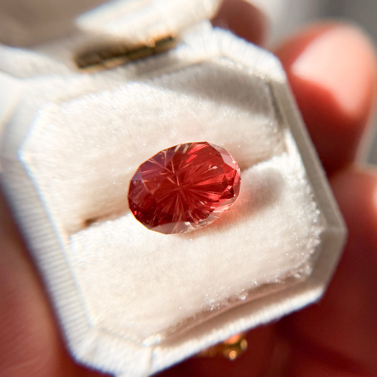 Oval Oregon Sunstone Starbrite™ Cut by John Dyer