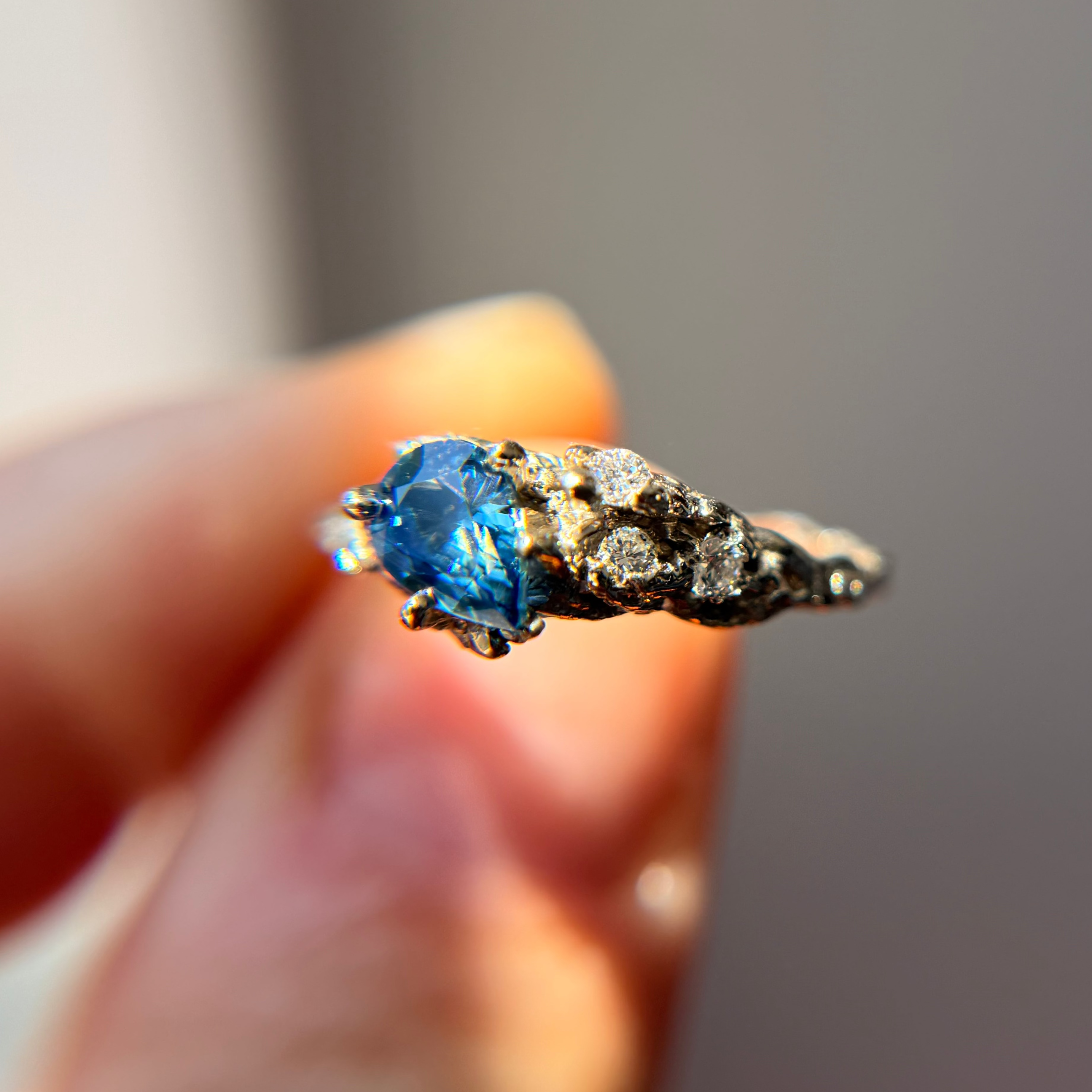 Limited Edition Juniper Teal Sapphire Cluster
