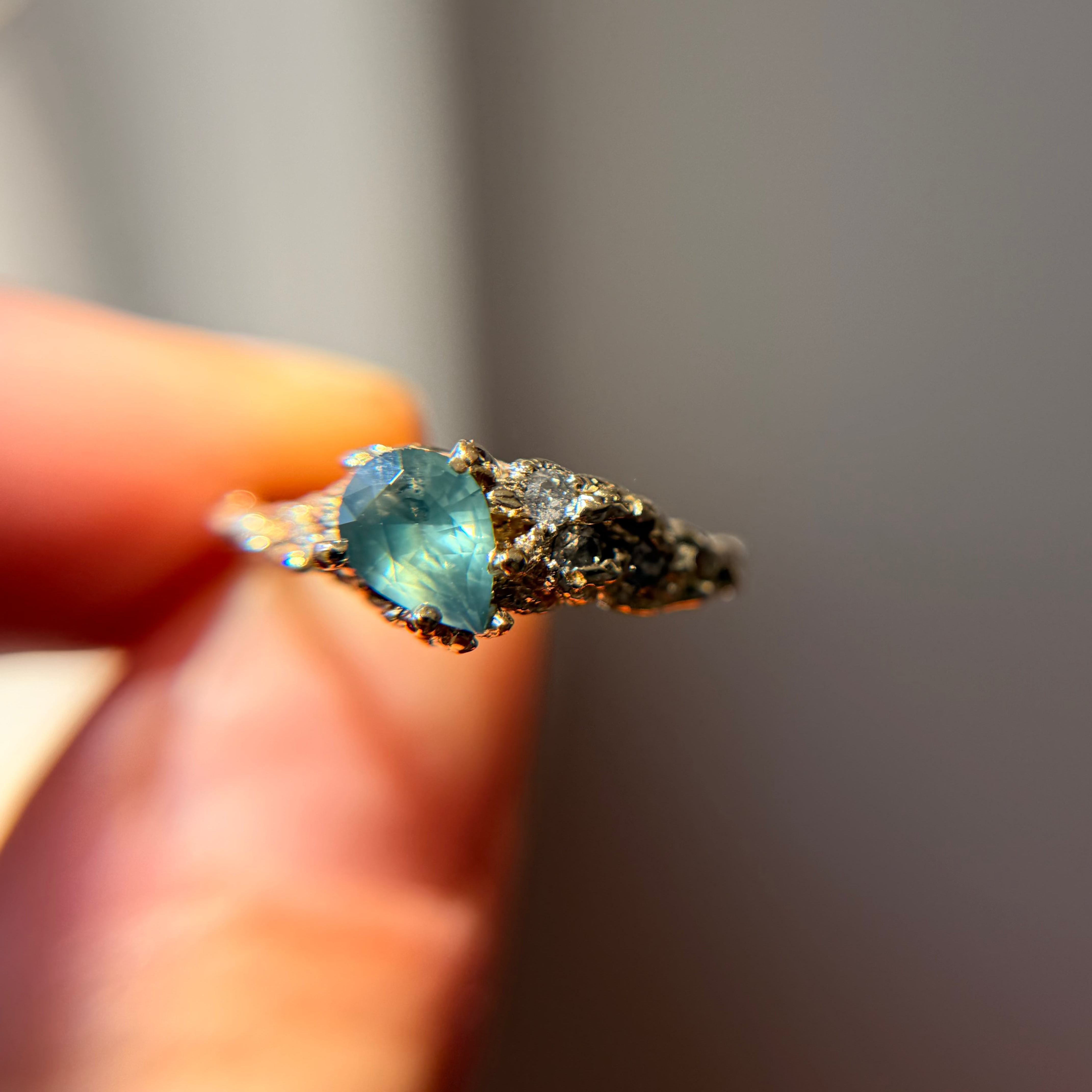 Limited Edition Juniper Teal Sapphire Cluster