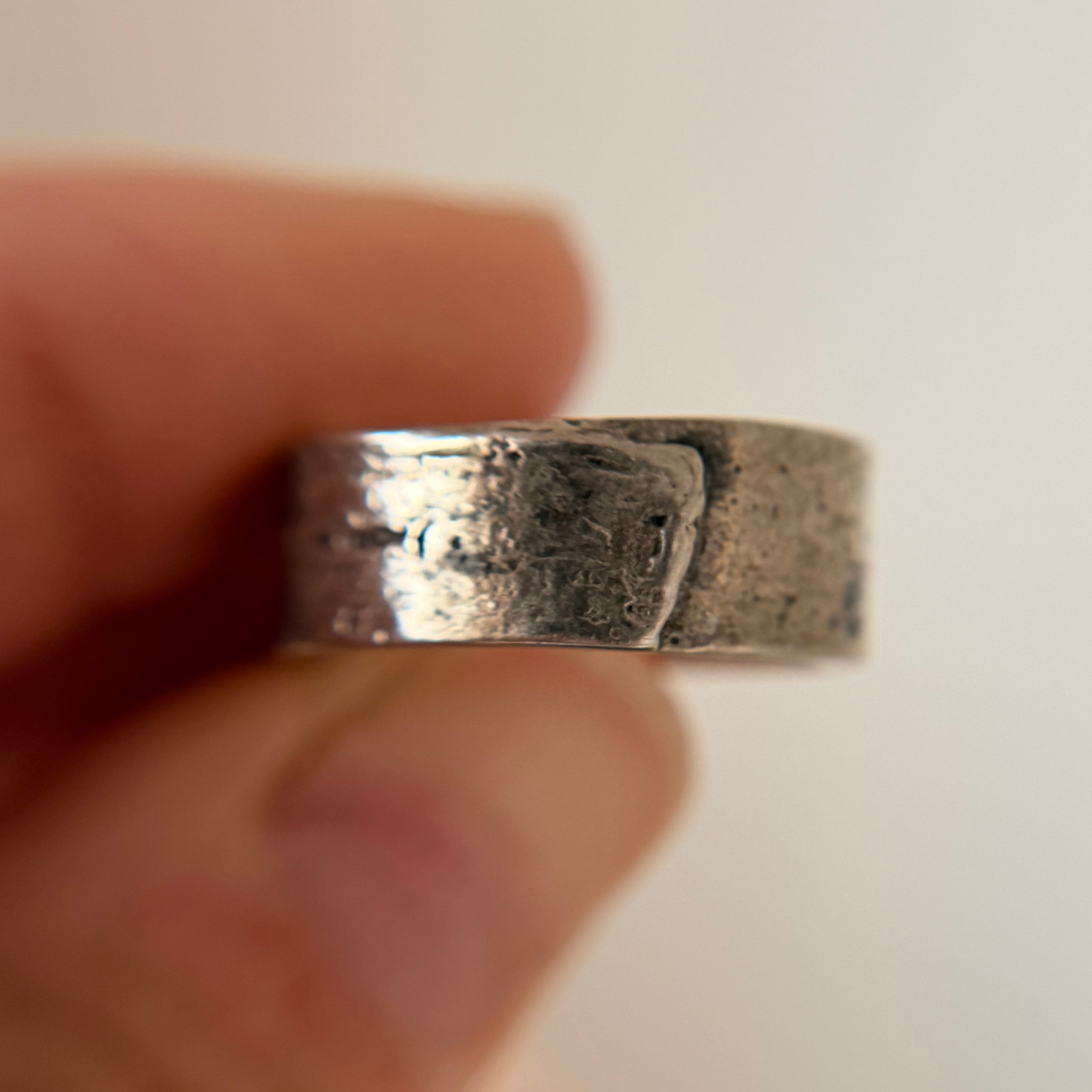 8mm Silver Monhegan Ring - Ready To Ship