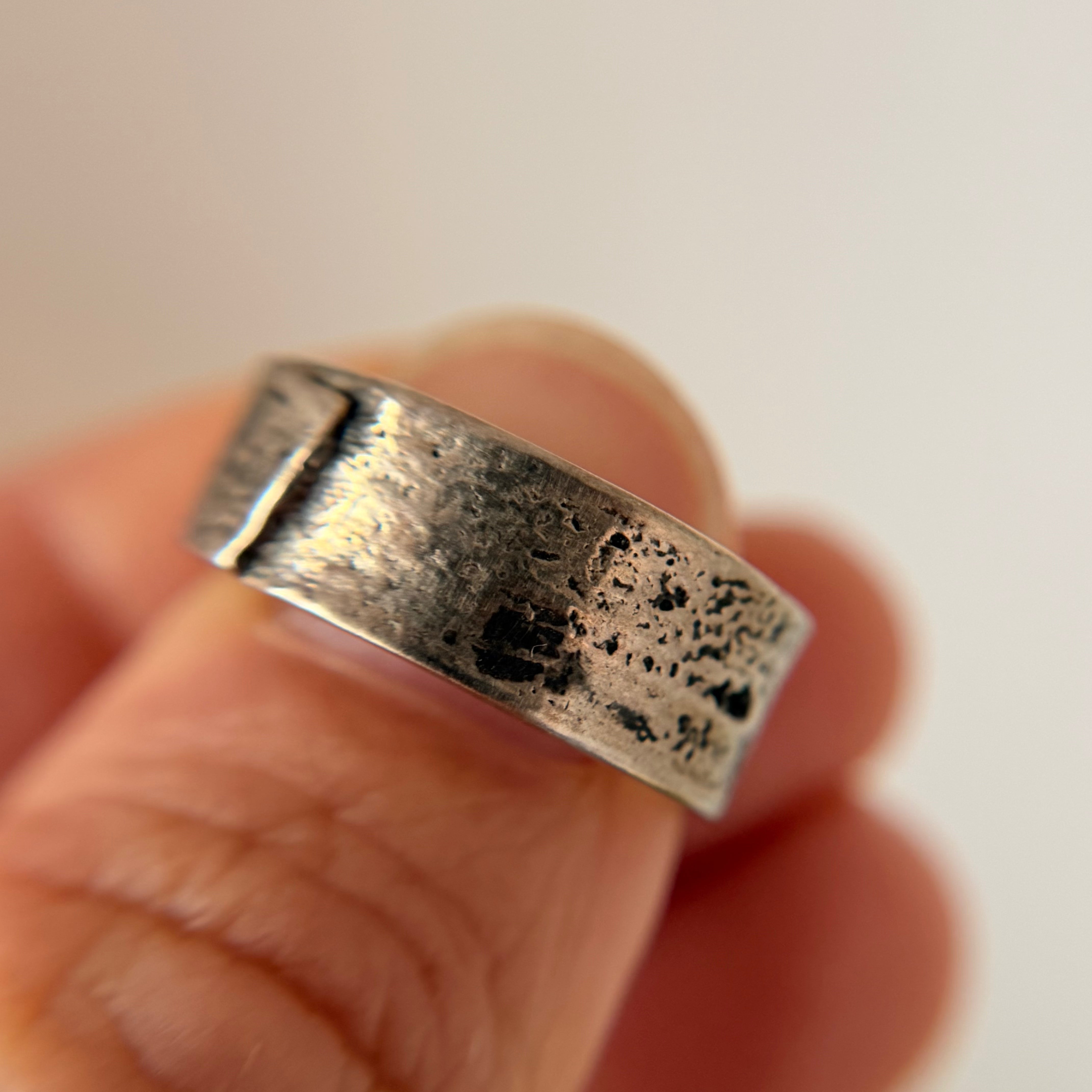8mm Silver Monhegan Ring - Ready To Ship