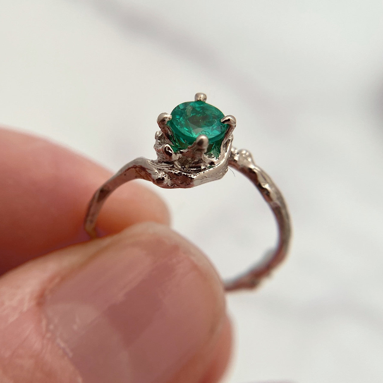 Demi Naples Emerald Ring - Ready To Ship
