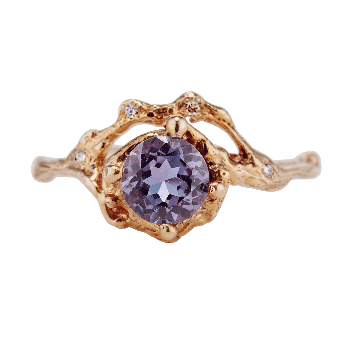 Naples Alexandrite Half Halo