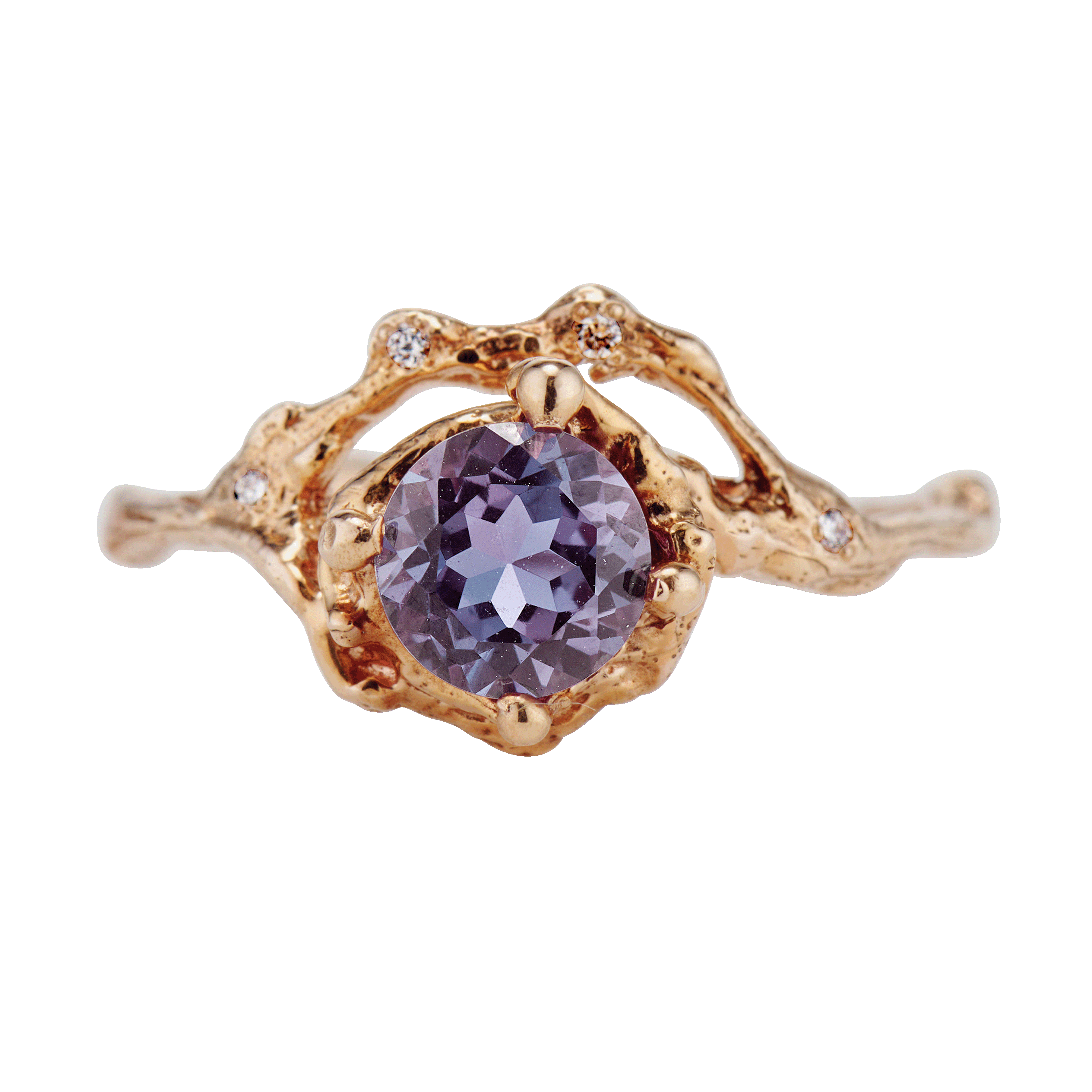 Naples Alexandrite Half Halo