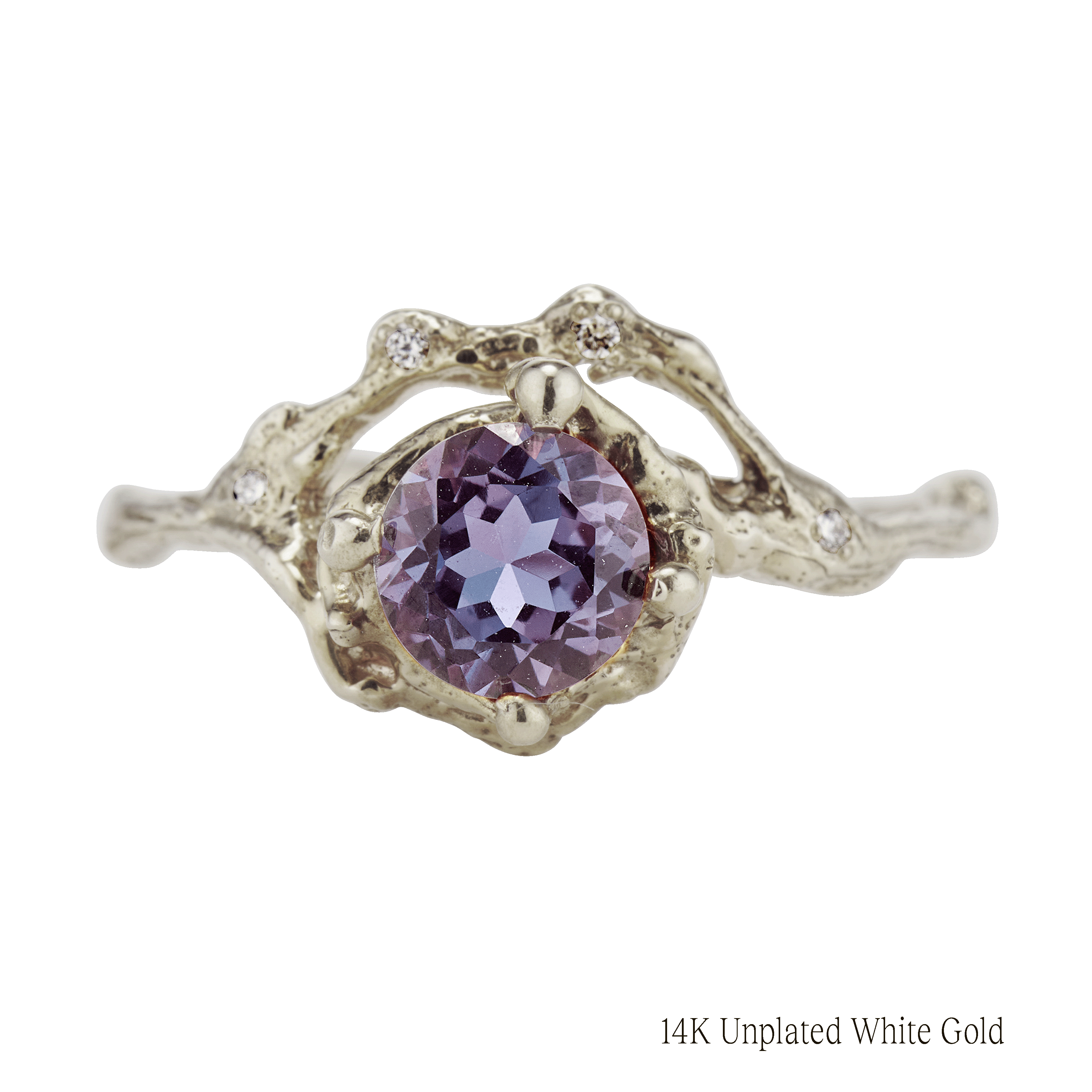 Naples Alexandrite Half Halo