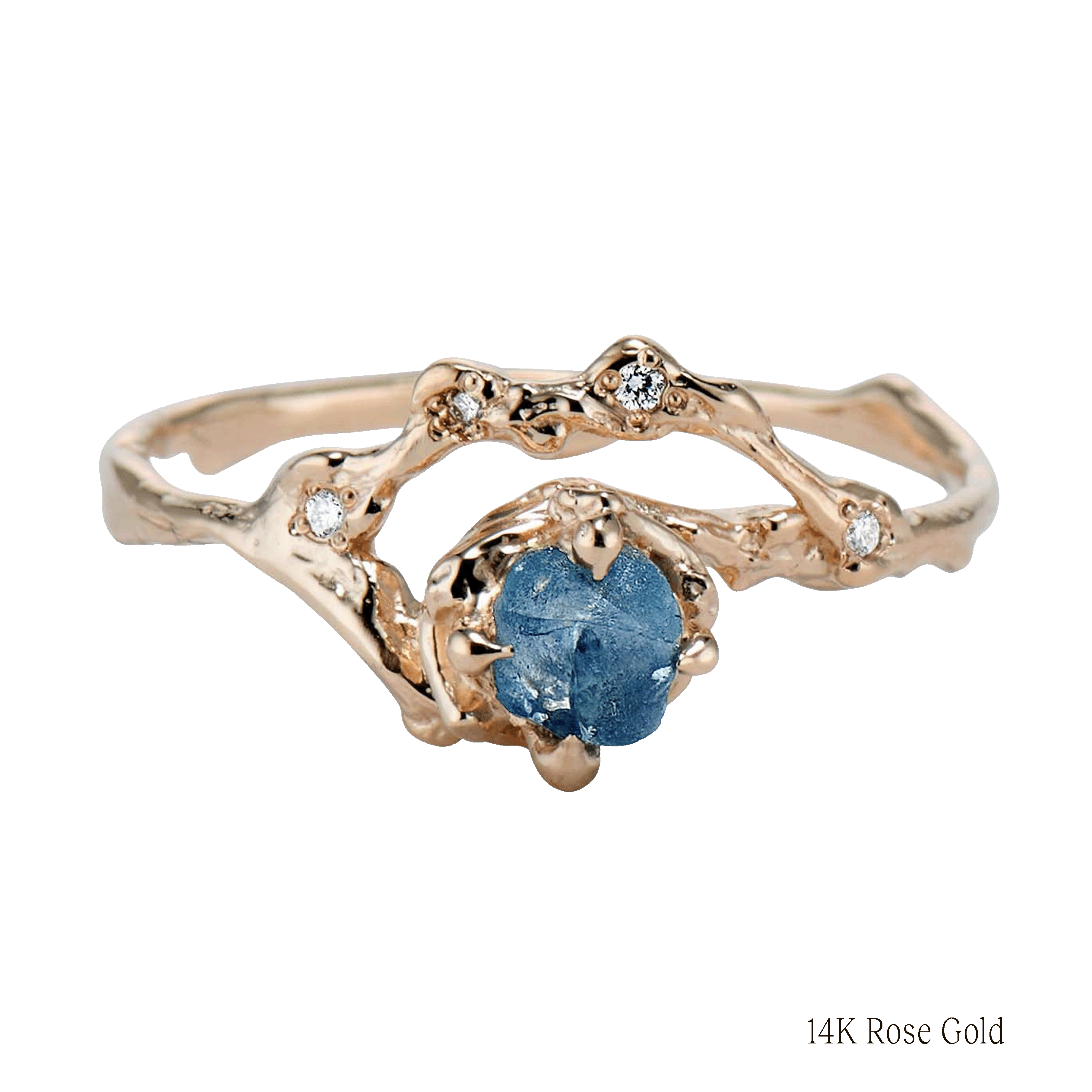 Demi Naples Montana Sapphire Half Halo Ring
