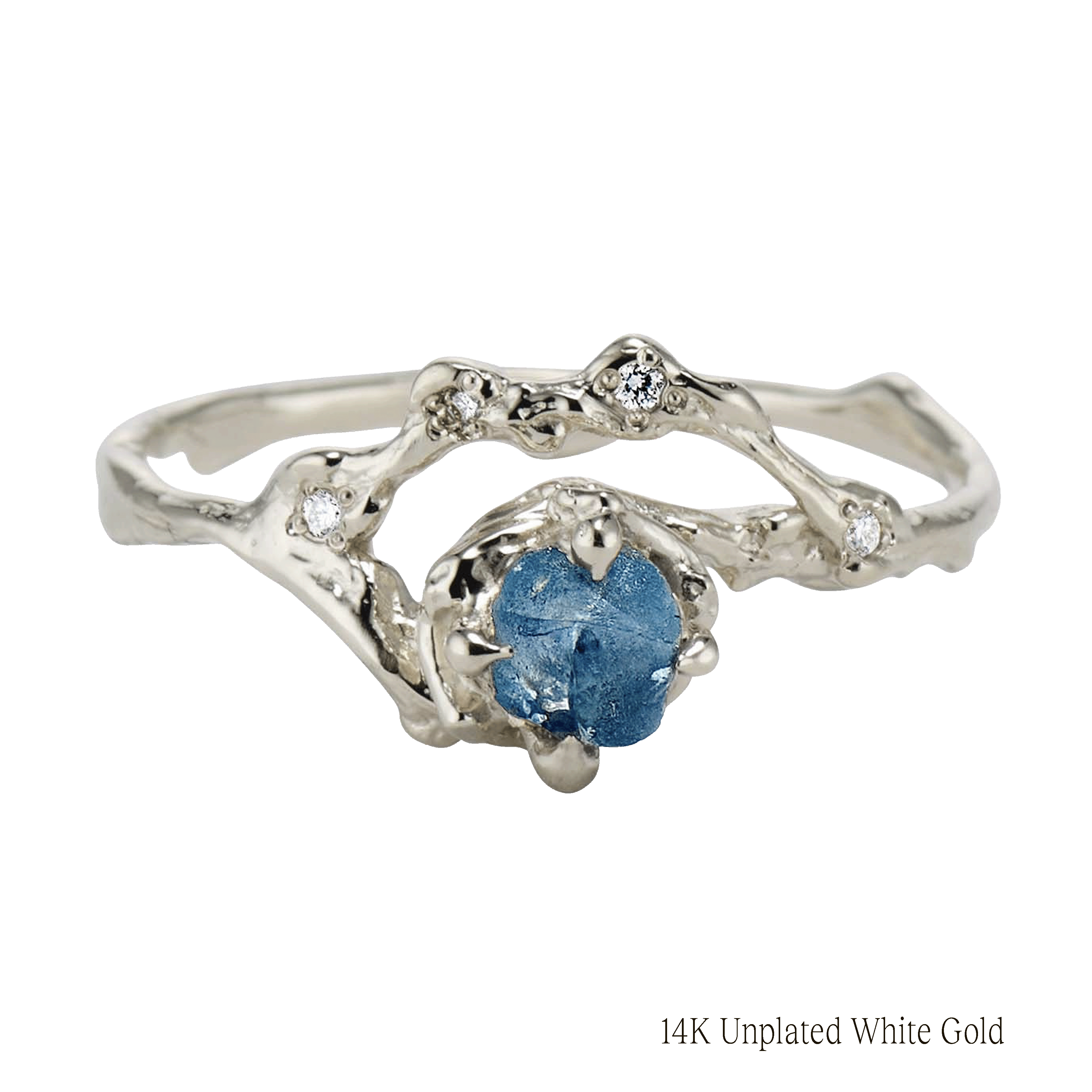 Demi Naples Montana Sapphire Half Halo Ring