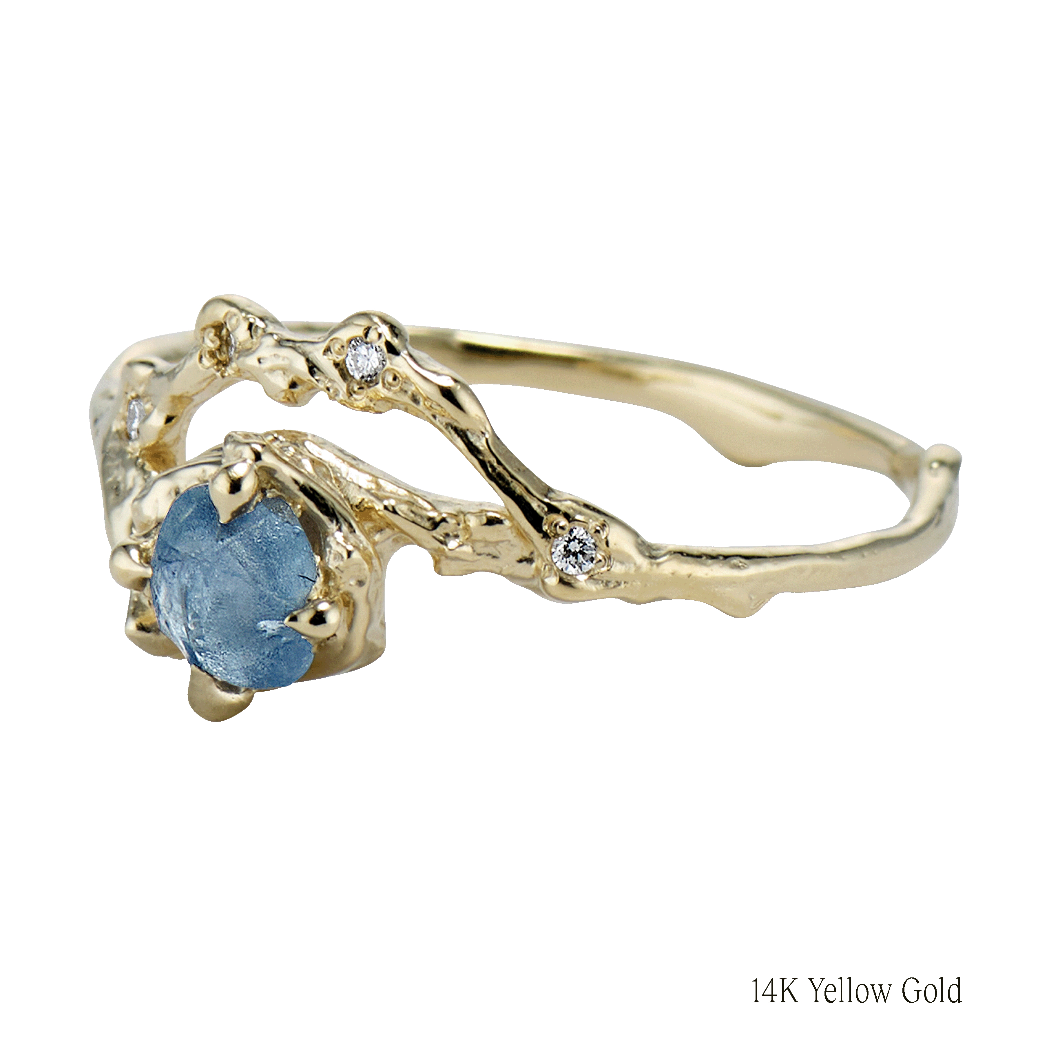 Demi Naples Montana Sapphire Half Halo Ring