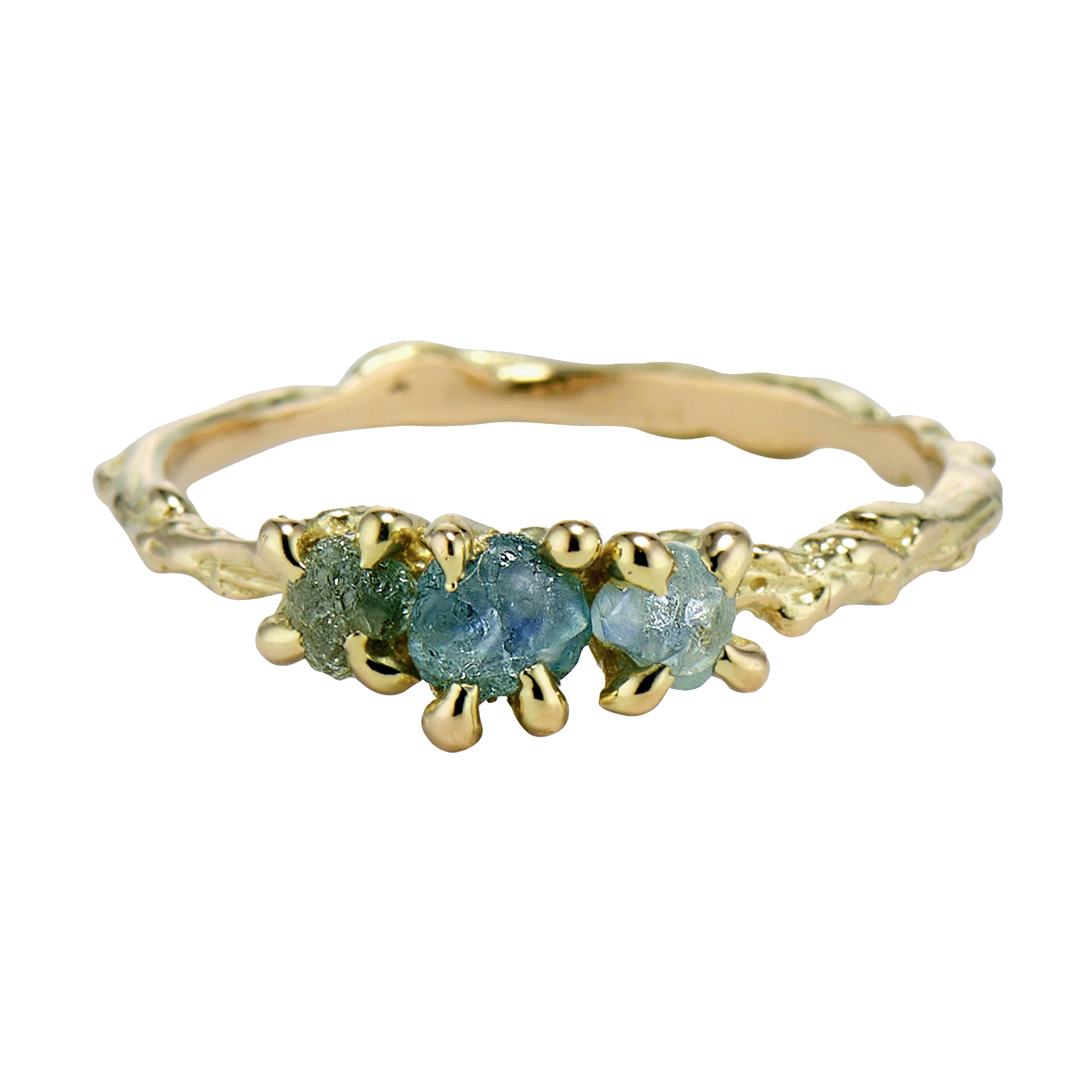 Naples Montana Sapphire Three Stone