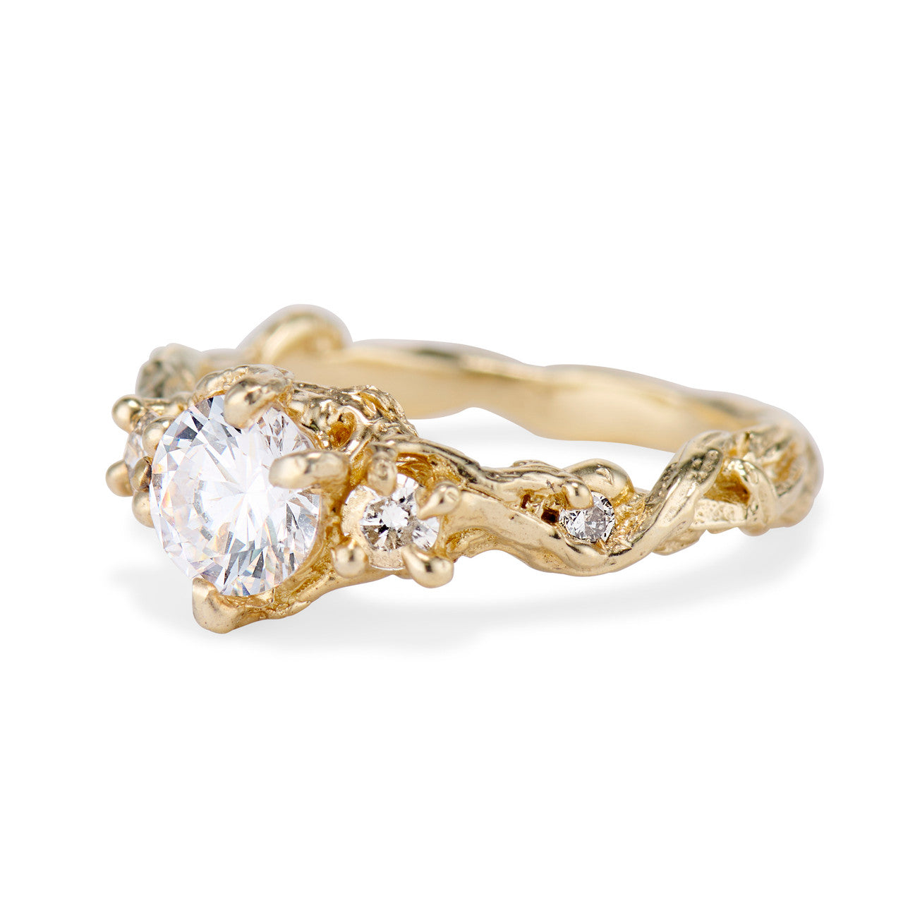 Woodland Diamond Three Stone Ring