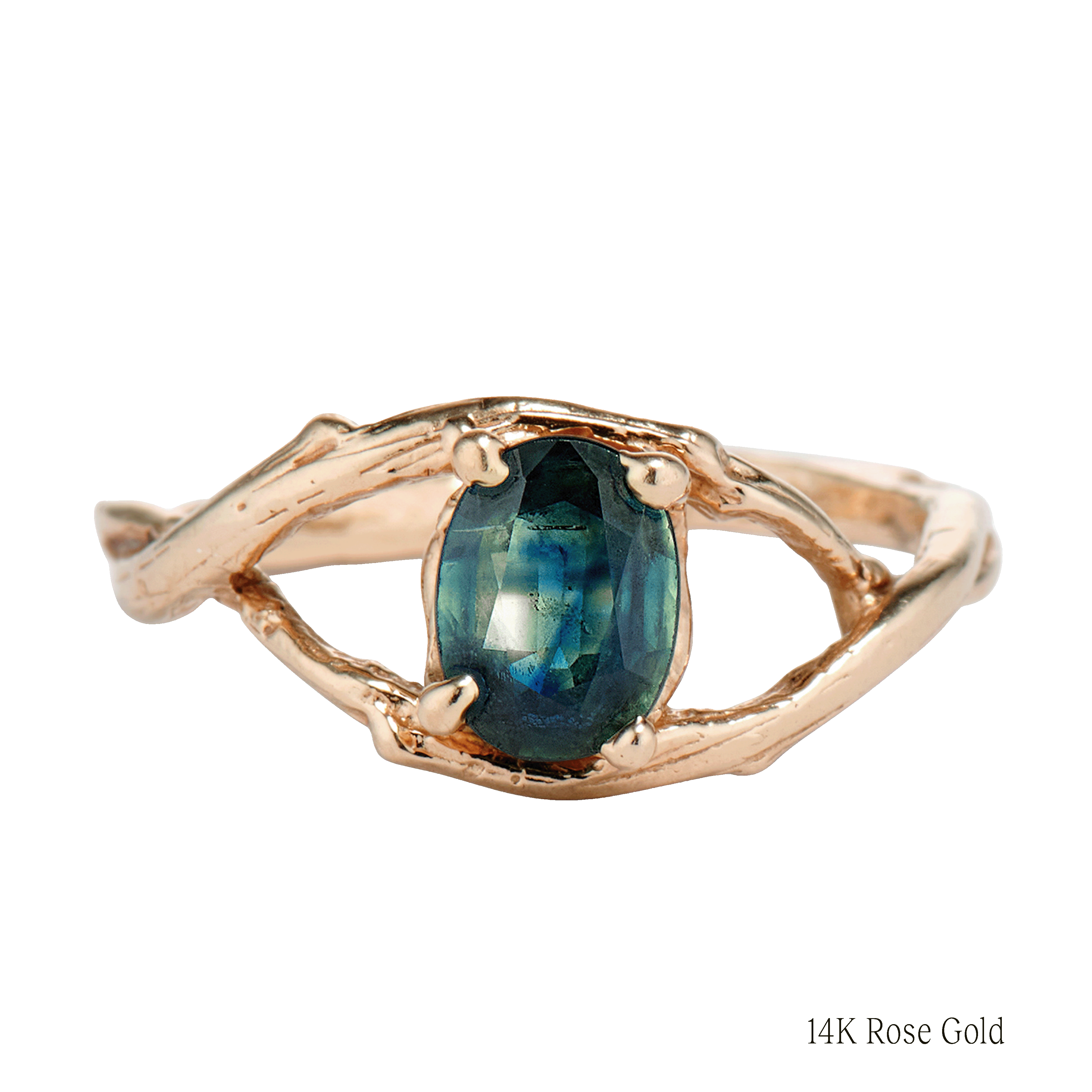 Unity Oval Montana Sapphire Solitaire