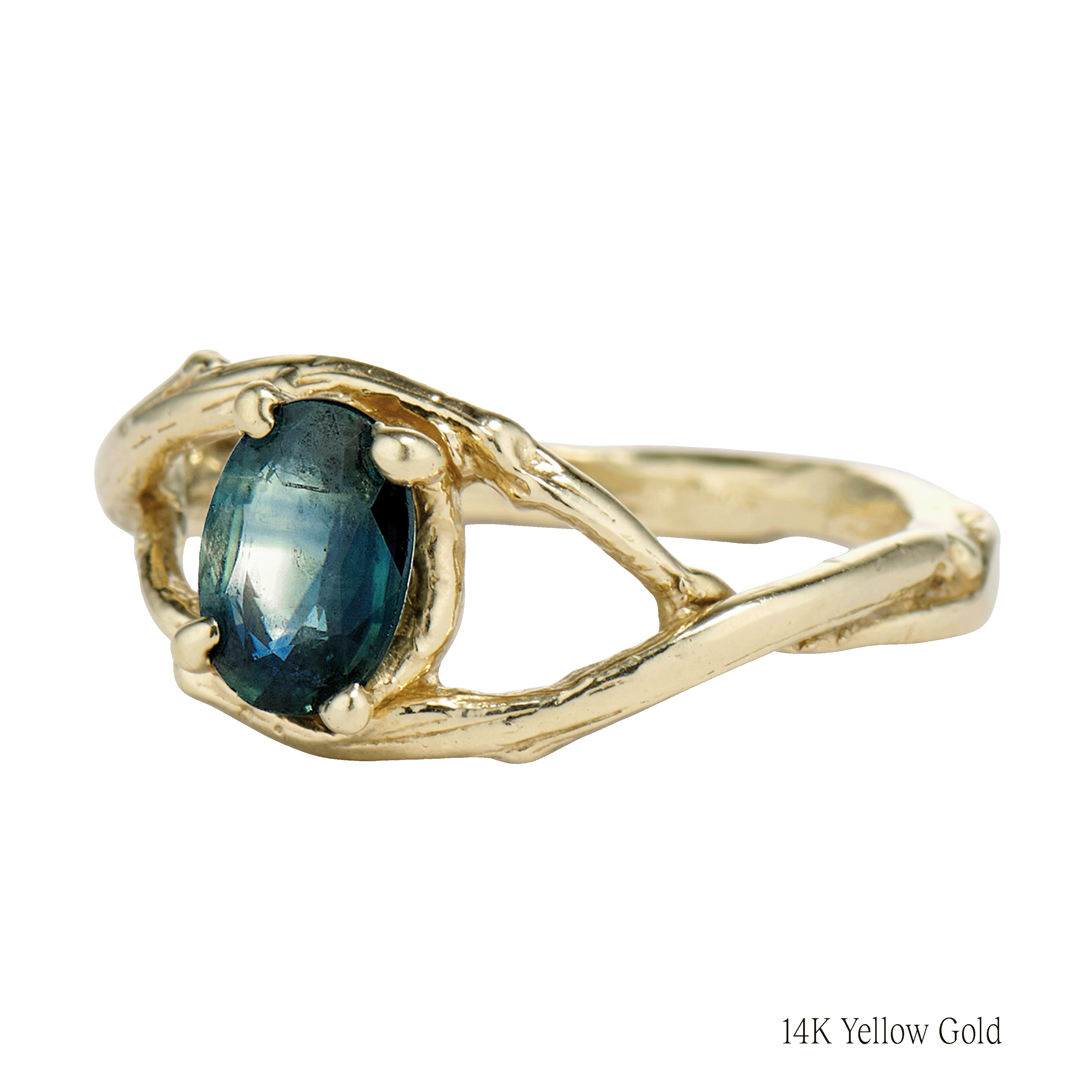 Unity Oval Montana Sapphire Solitaire