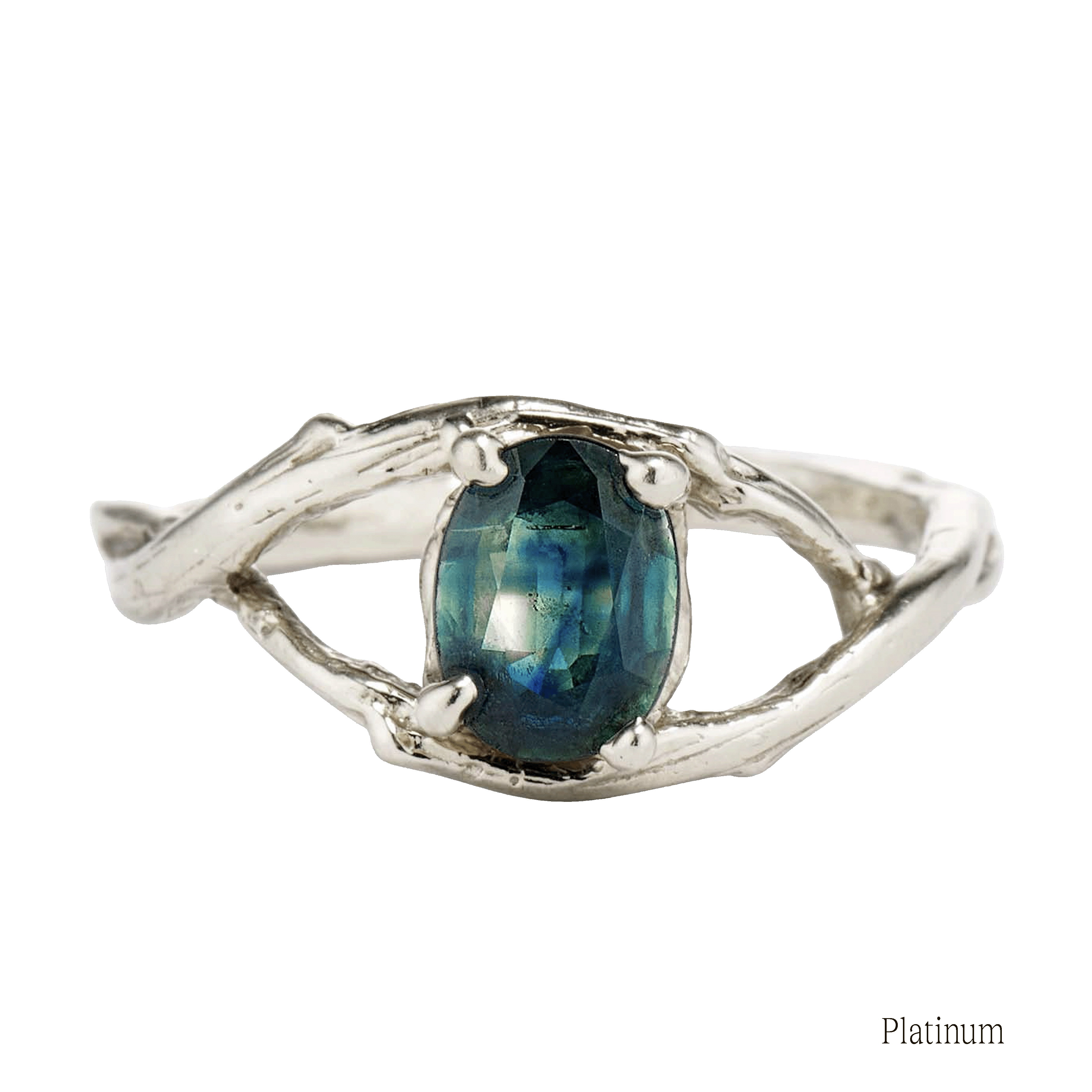 Unity Oval Montana Sapphire Solitaire