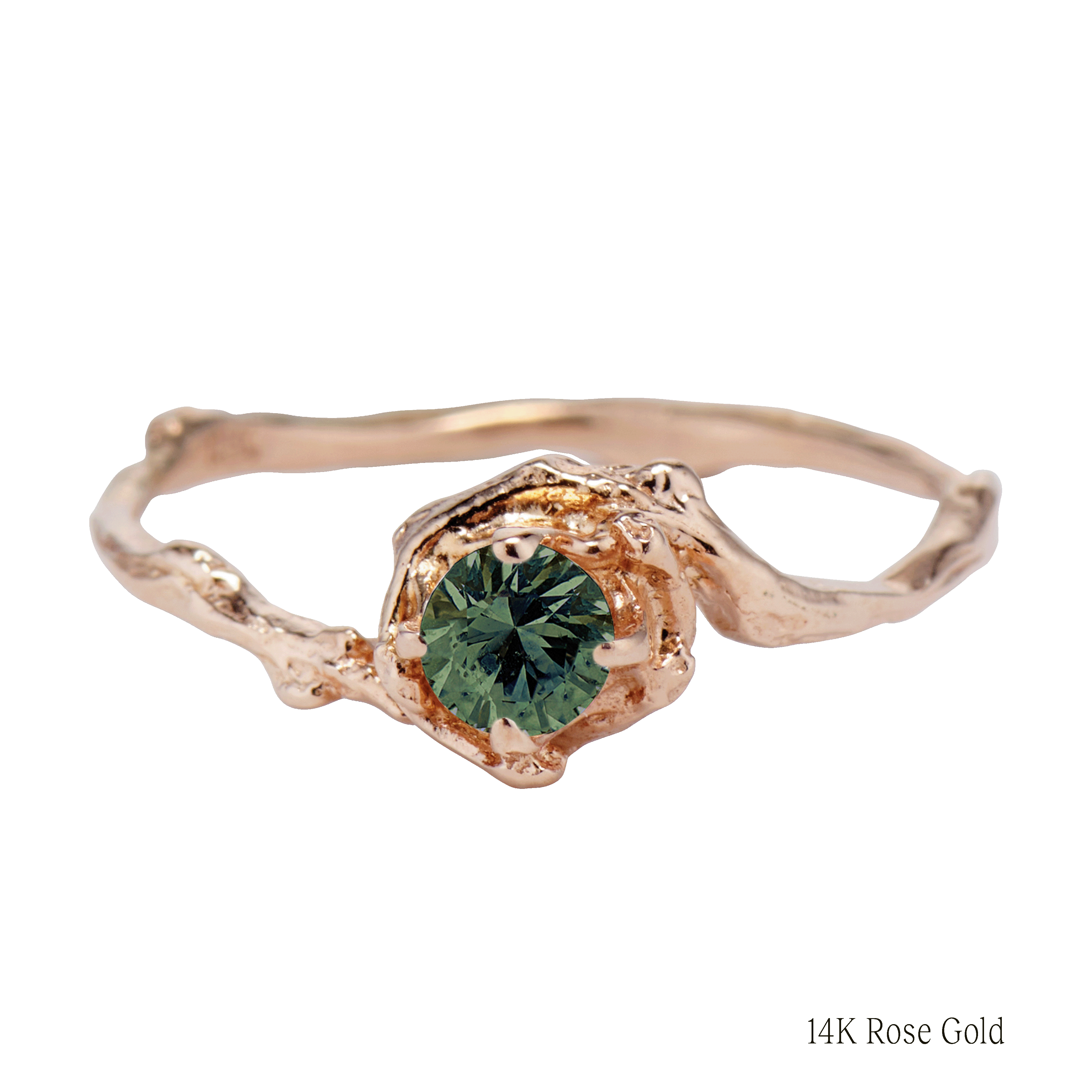 Petite Naples w/Green Sapphire