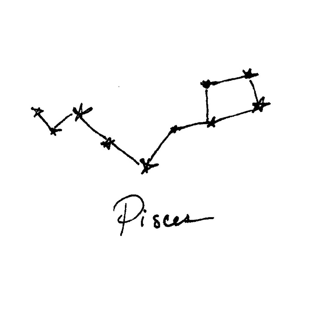 Pisces Zodiac Constellation Ring