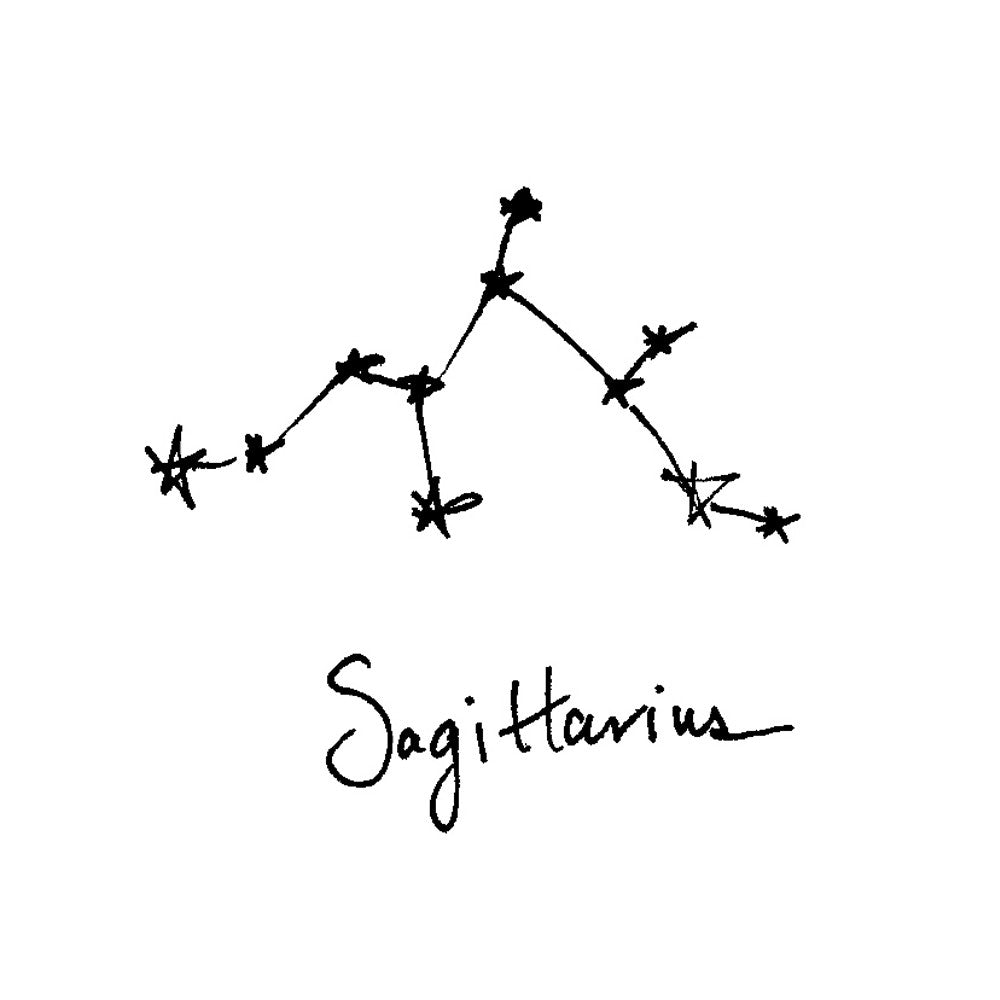 Sagittarius Zodiac Constellation Ring