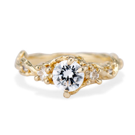Woodland Diamond Three Stone Ring