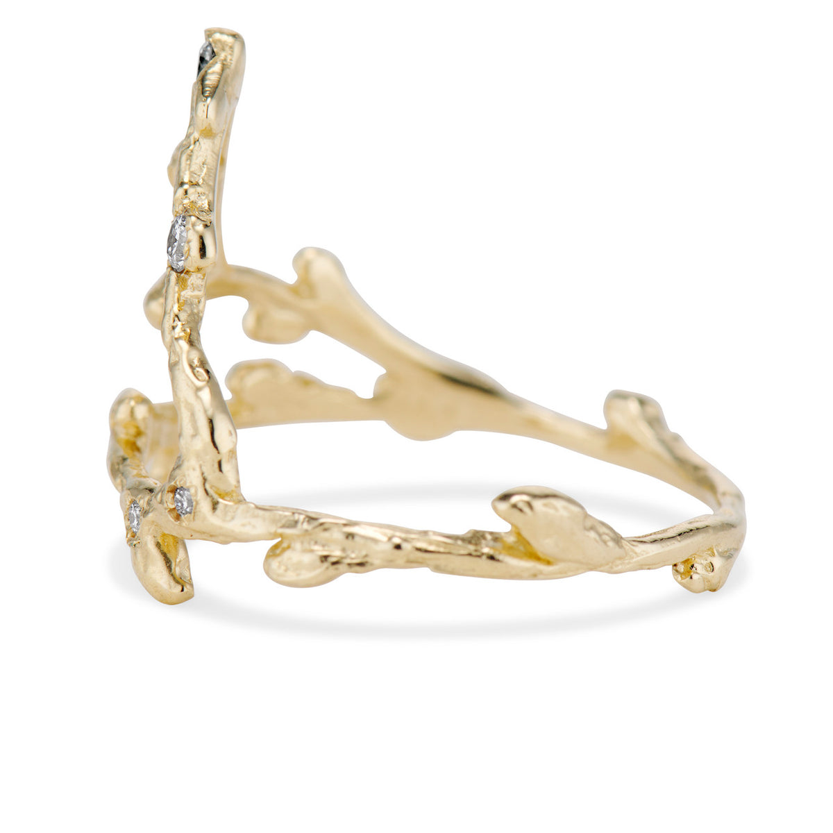 14K Yellow Gold Zodiac Capricorn Constellation Ring by Olivia Ewing Jewelry