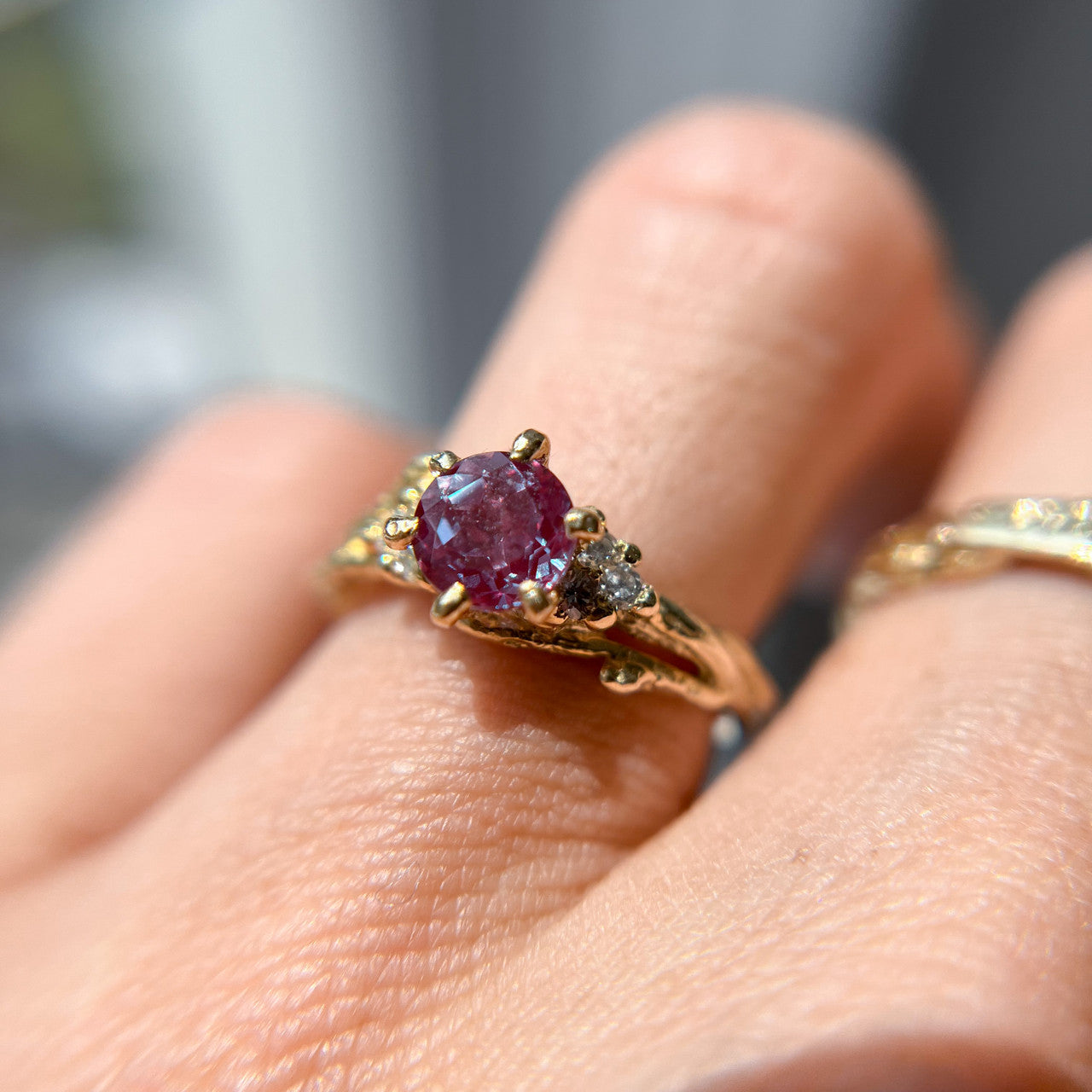 Feyre Alexandrite Cluster Ring - Ready To Ship