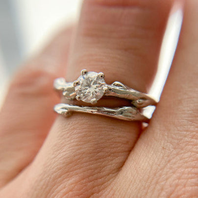 Aurora Diamond Solitaire Ring - Ready To Ship