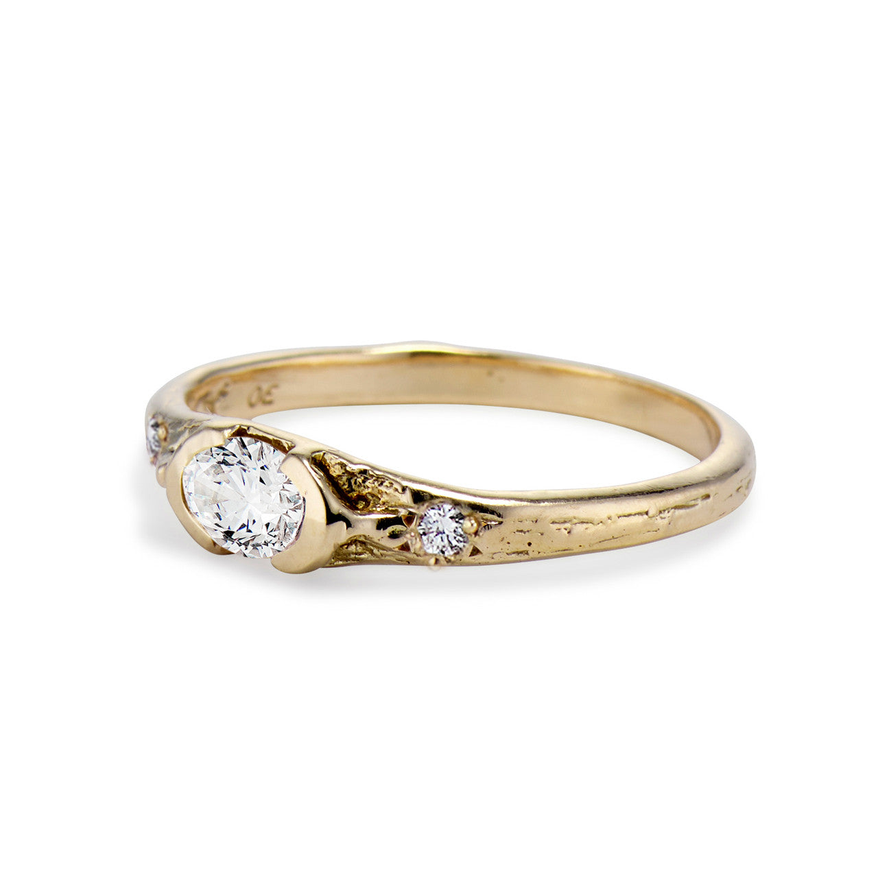 Calais Oval Diamond Bezel Ring