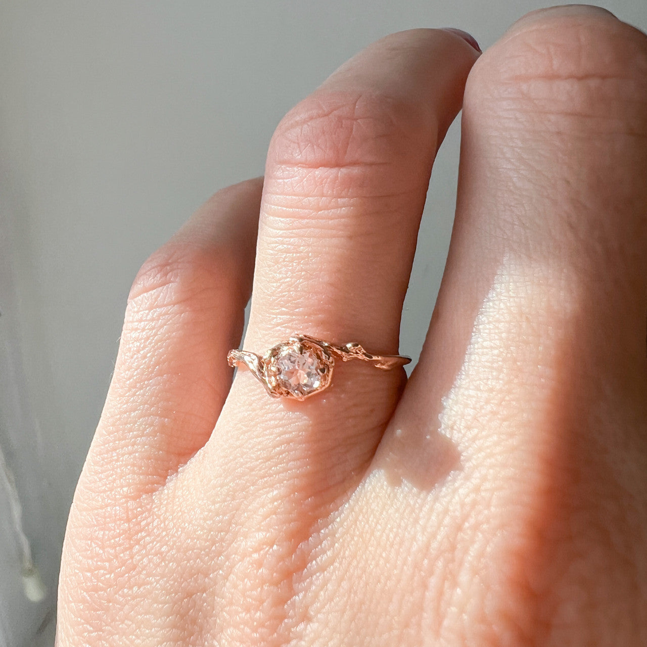 Petite Naples w/Morganite - READY TO SHIP